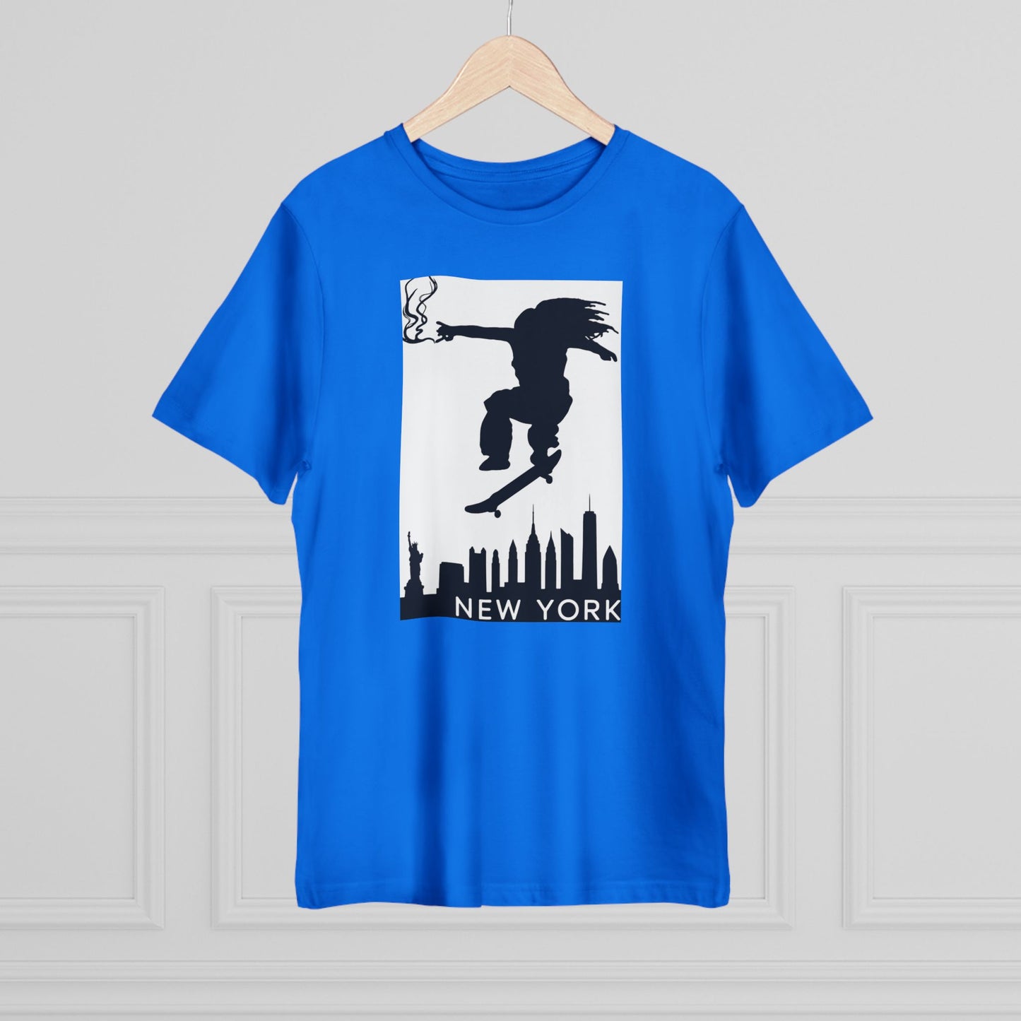 New York City Skater T-shirt, Urban Style Tee, Streetwear Shirt, Skateboarder Apparel, NYC Vibes Fashion