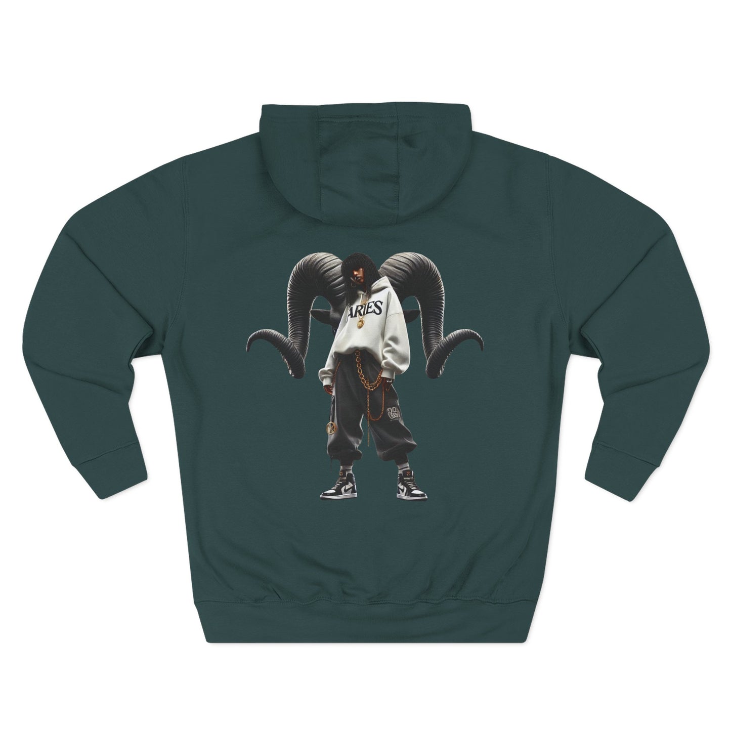 Three-Panel Fleece Hoodie