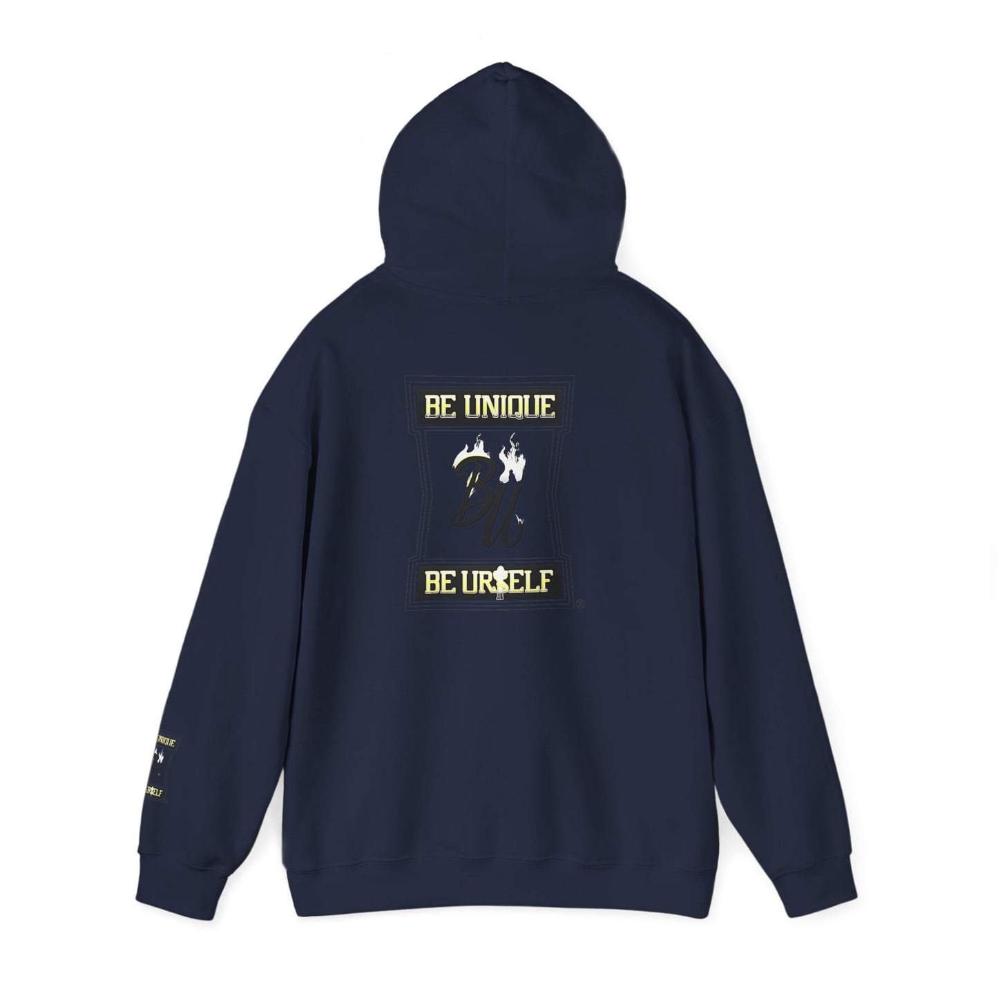 Hoodie — Cherub with Roses Design, 'Be True, Be Yourself' Inspirational Streetwear