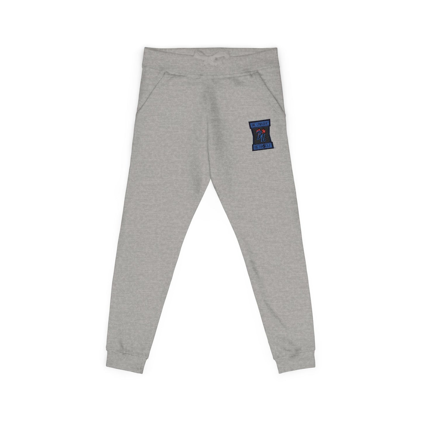 Embroidered Cosmic Cat Sweatpants — Cozy Pink Fleece Joggers