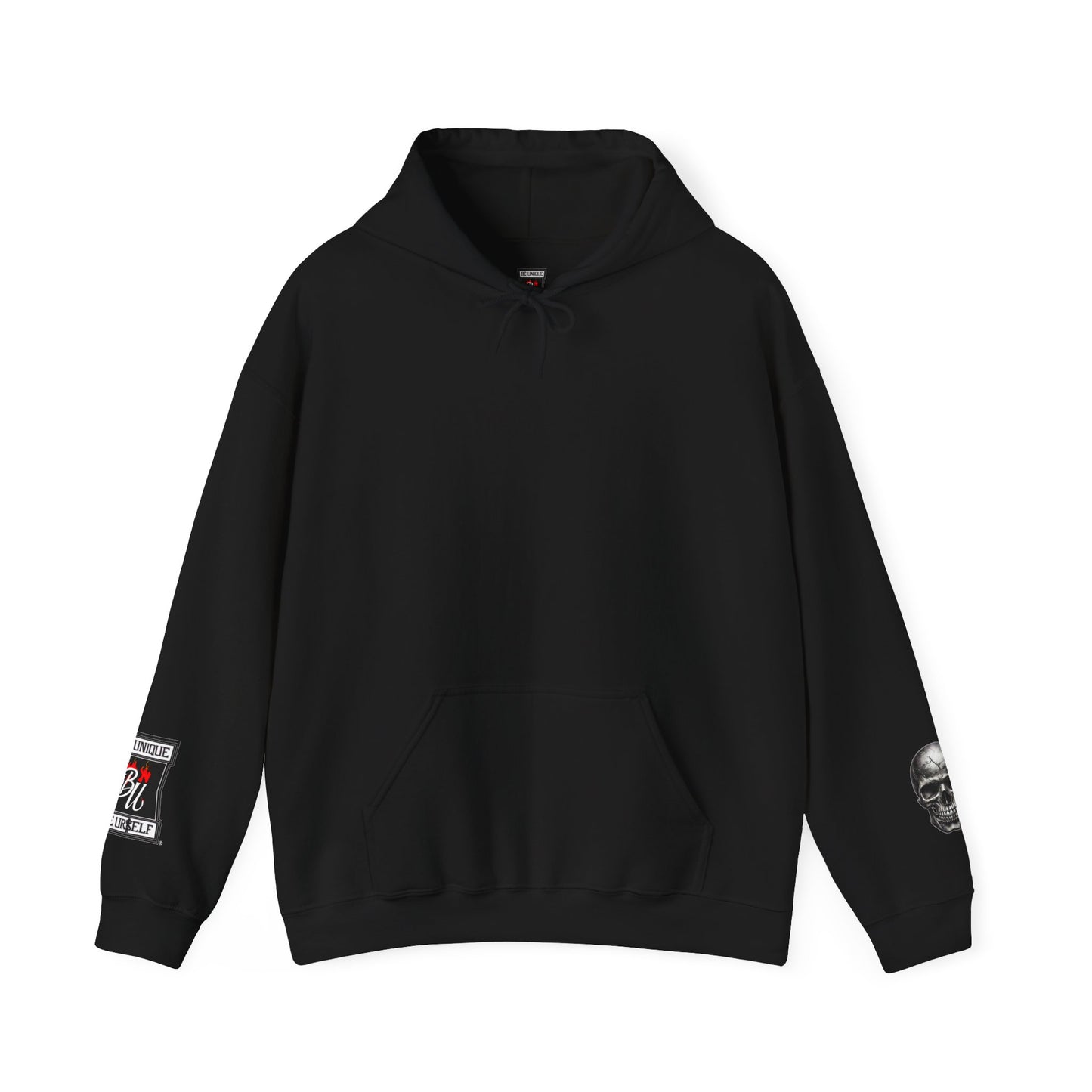 Skull & Rose Hoodie — Vintage Tattoo Sleeve Graphic Hooded Sweatshirt