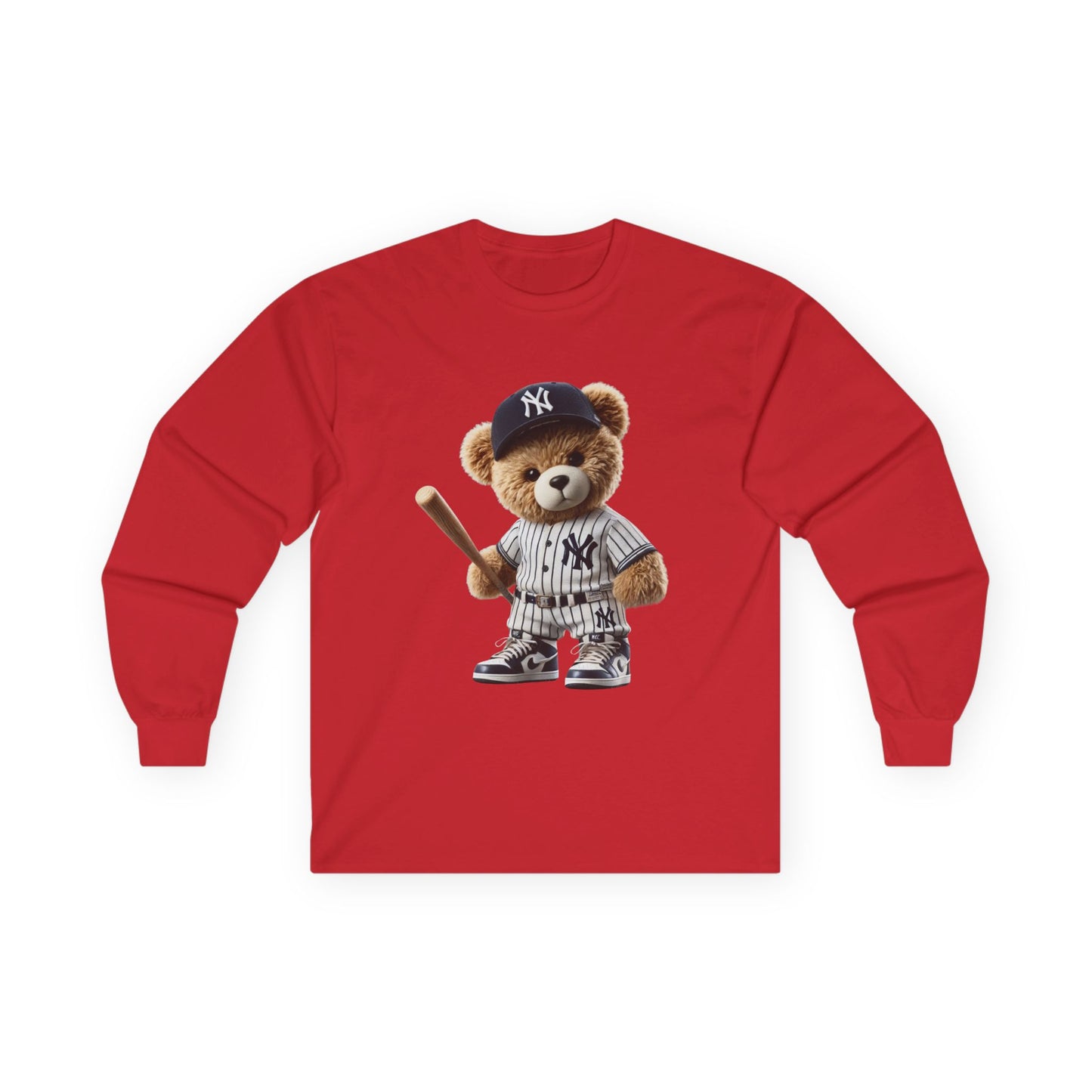 Baseball Bear Long Sleeve Tee - Cute Baseball Shirt, Perfect for Sports Fans, Gift for Kids and Adults, Spring and Summer Style, [...]