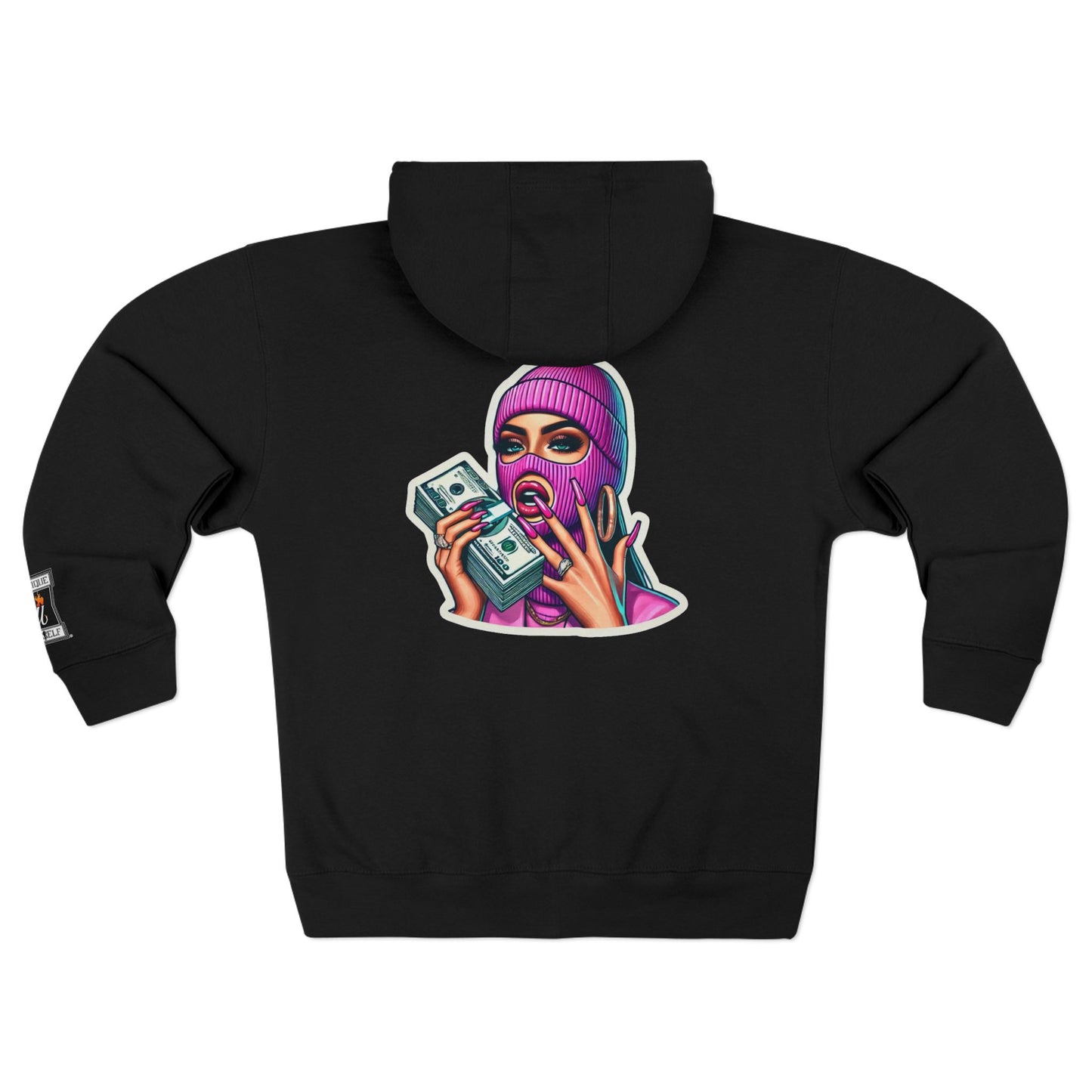 Vibrant Graphic Unisex Zip Hoodie - Street Style Statement