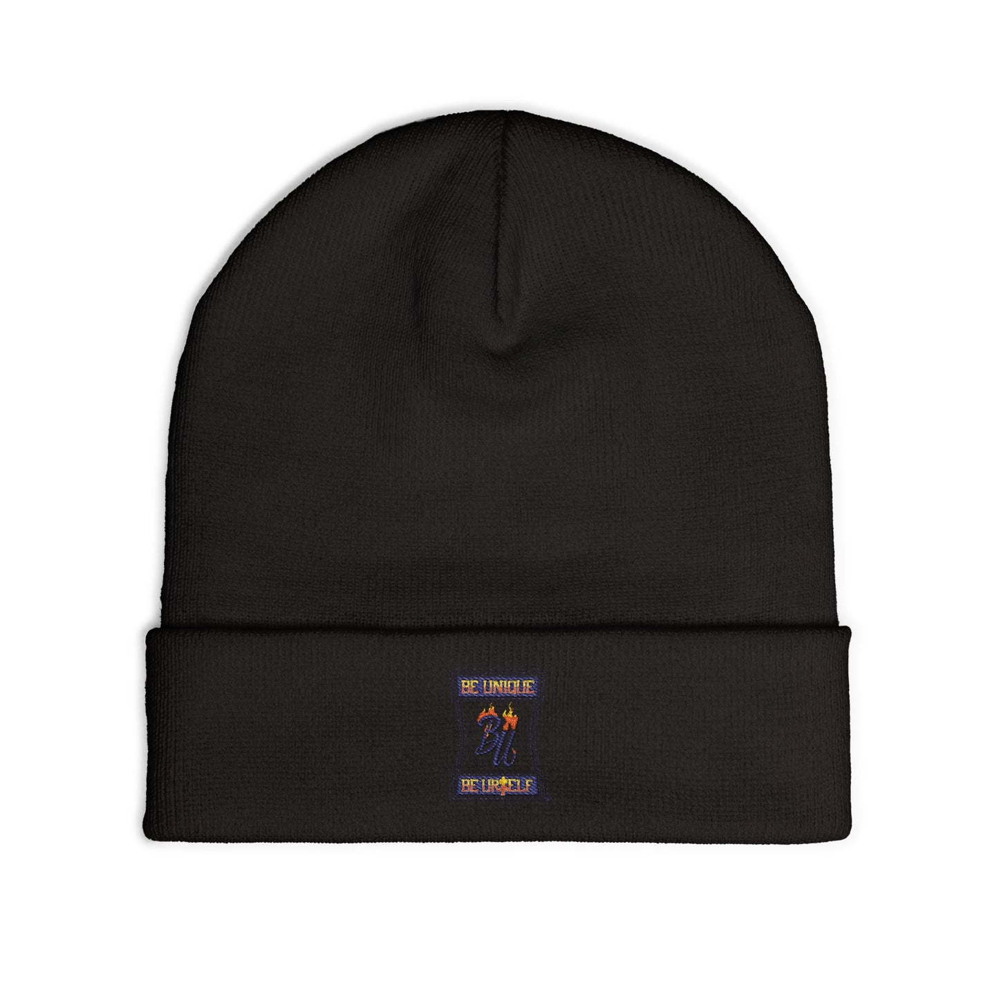 Cozy Knit Beanie with Embroidery, Winter Fashion Accessory, Perfect Gift for Him/Her, Stylish Cold Weather Hat, Casual Beanie