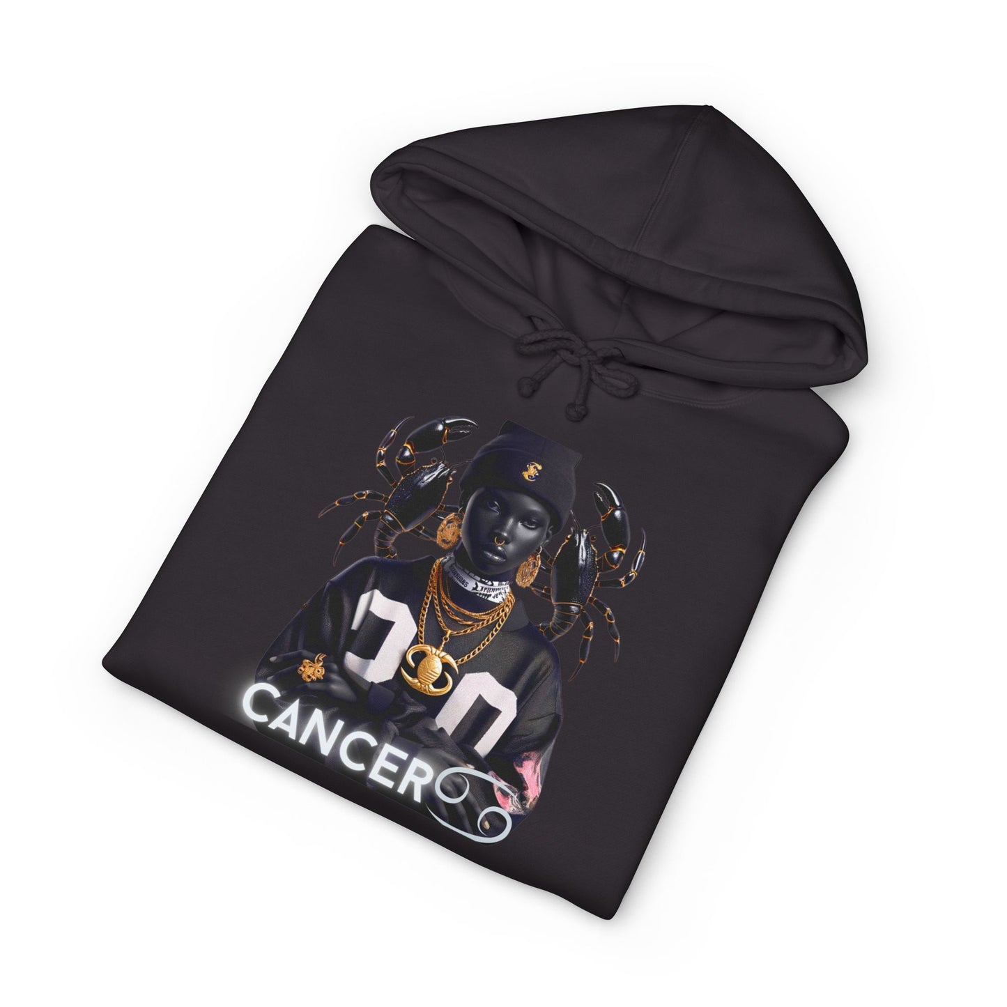 Astrology-Inspired Heavyweight Hoodie for Cancer Fans, Zodiac Apparel, Astrology Gifts, Personalized Hooded Sweatshirt, Horoscope Sweatshirt