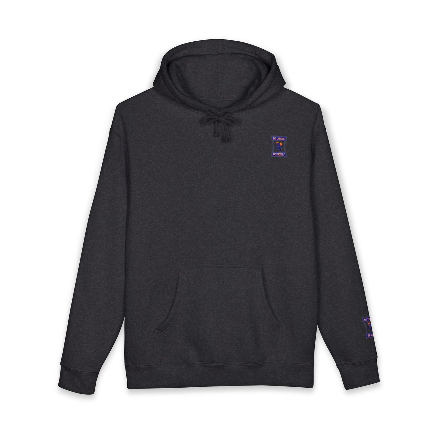 Fierce Art Hoodie | Unisex Heavyweight Sweatshirt, Graphic Design Layered Look, Unique Gift, Casual Fashion, Halloween Apparel