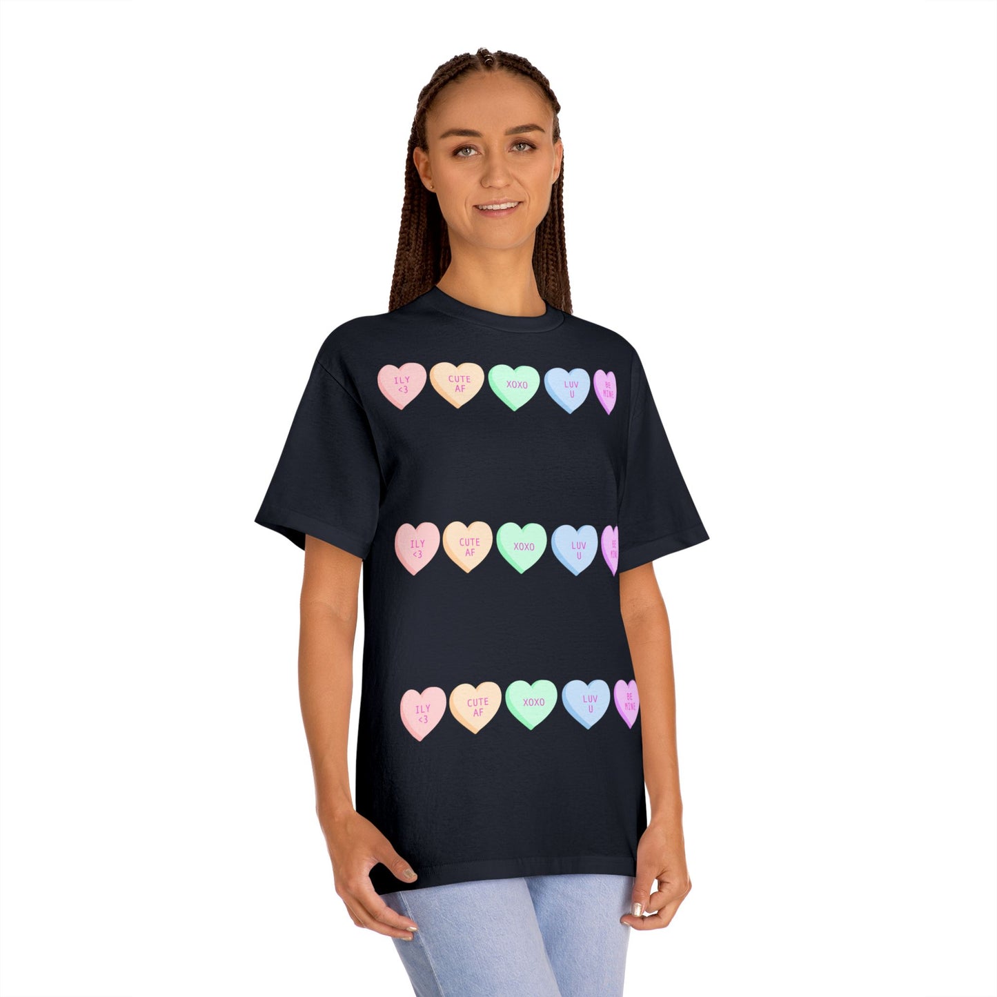 Unisex Classic Tee - Heart and Motivational Design, Casual Wear, Gift for Friends, Summer Outfit, Comfortable T-Shirt