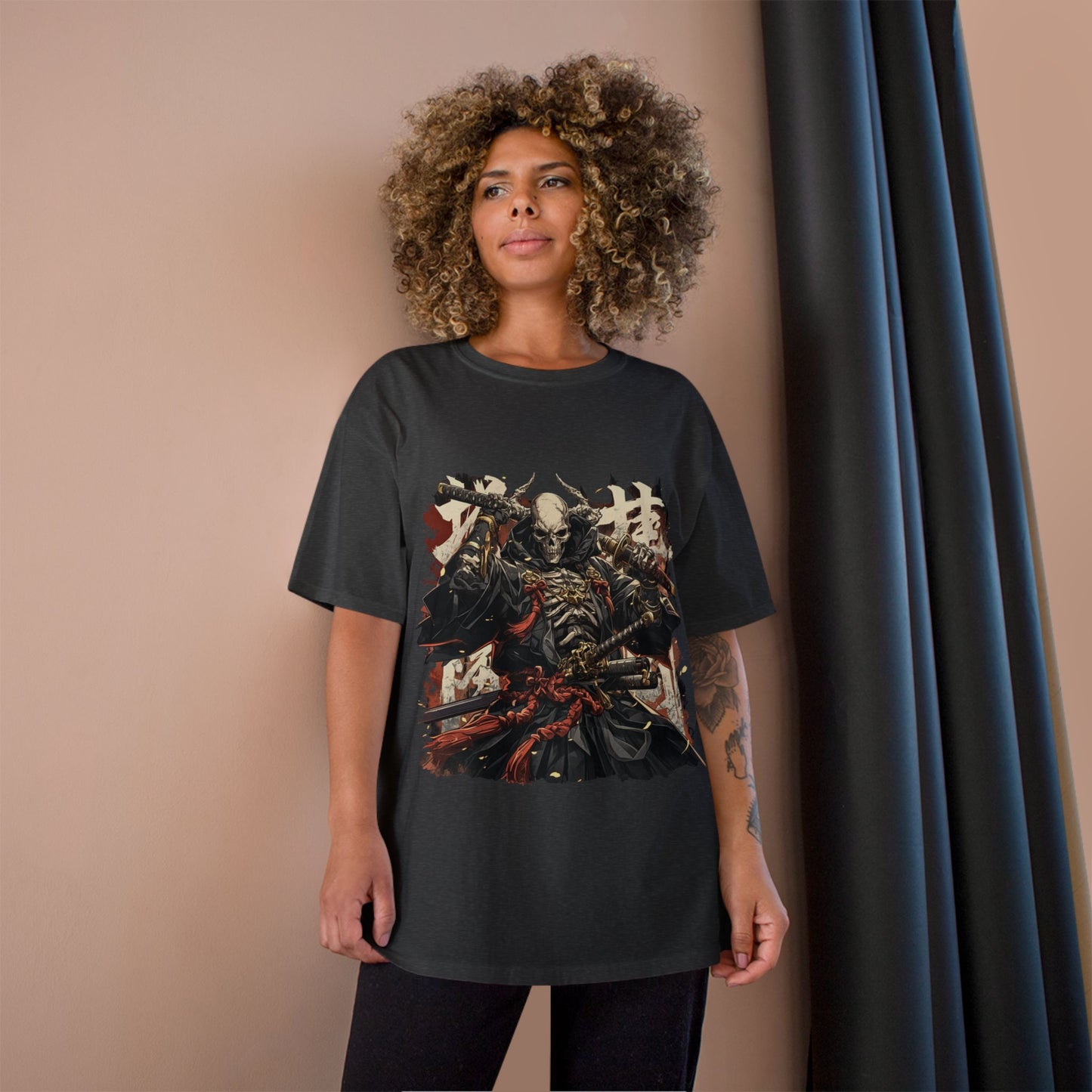 Samurai Warrior Champion T-Shirt, Anime T-Shirt, Gift for Him, Streetwear, Graphic Tee