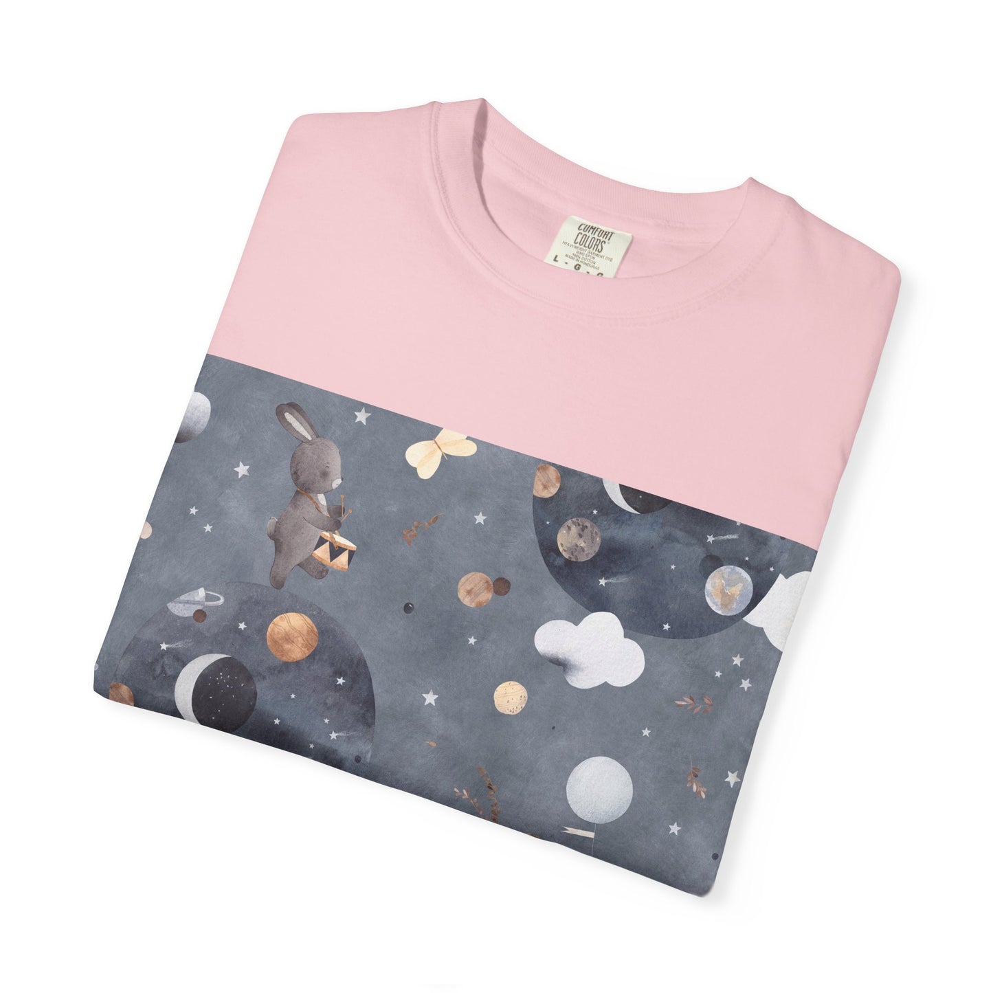 Whimsical Space-Themed T-Shirt, Unisex Graphic Tee, Comfortable Casual Wear, Unique Gift for Friends, Everyday Style, Be Unique Be Yourself