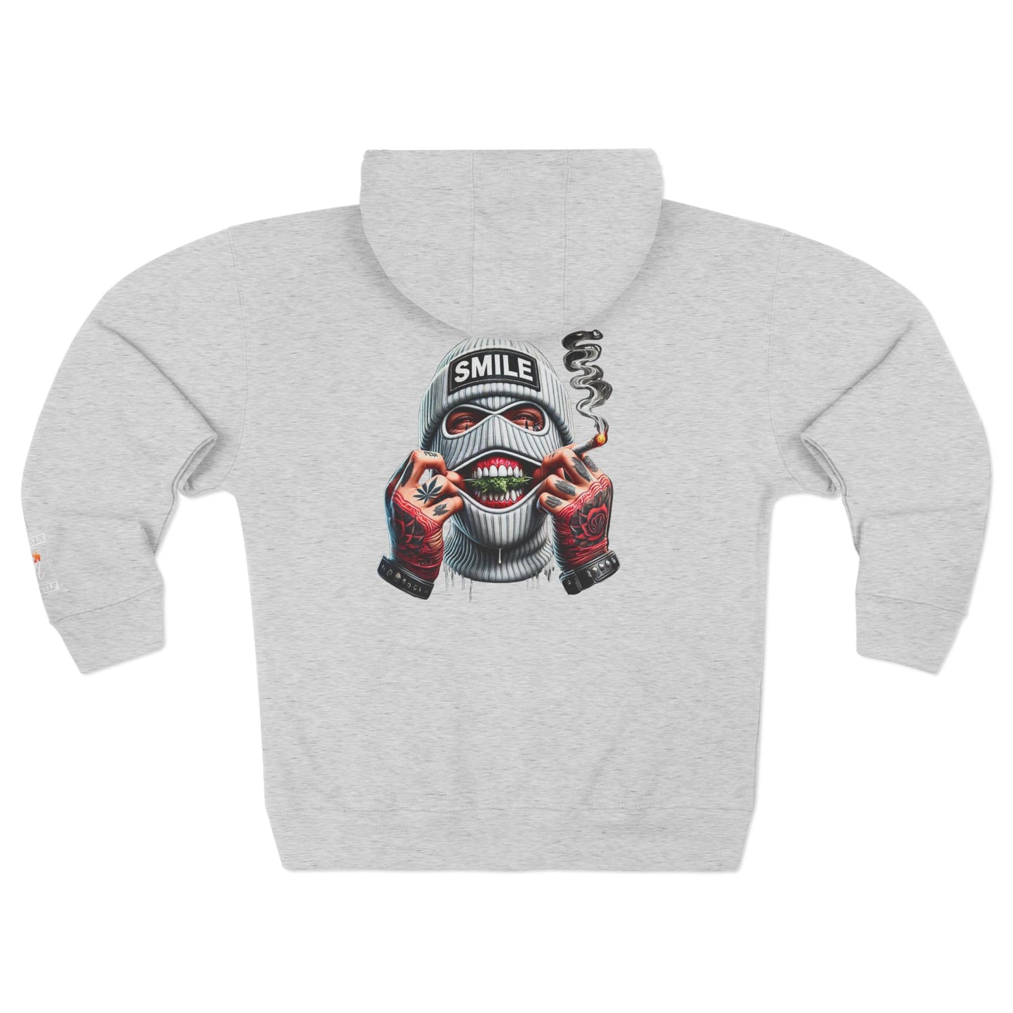 Urban Art Zip Hoodie - Smile Design for Trendsetters