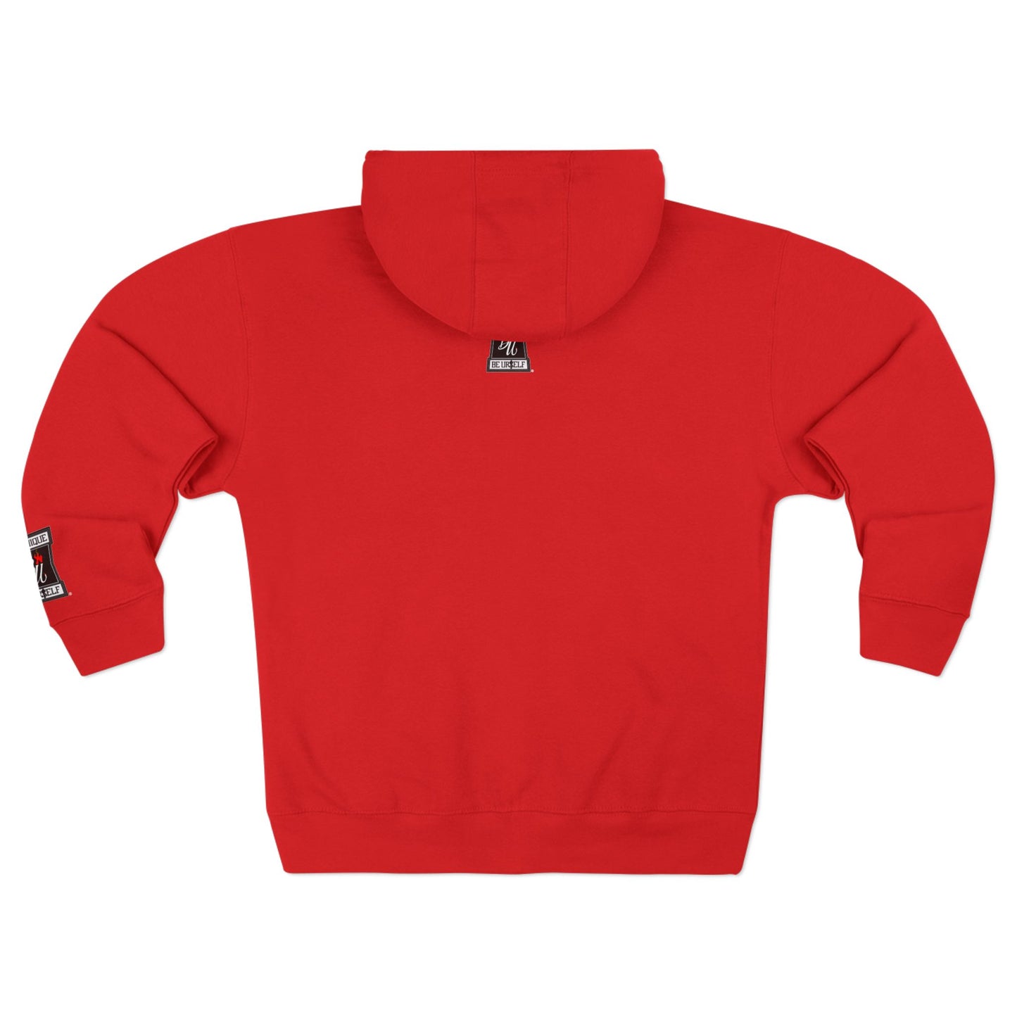 Retro Soda Logo Zip Hoodie — 'Hi' Patch Streetwear Zip-Up
