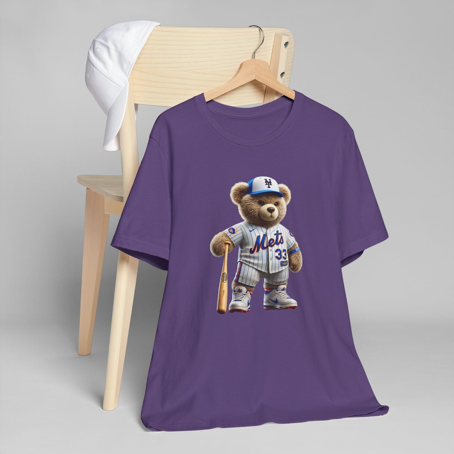 Sporty Bear Graphic Tee - Unisex Jersey T-Shirt, Cute Animal Shirt, Fun Baseball Apparel, Gift for Sports Fans, Casual Wear