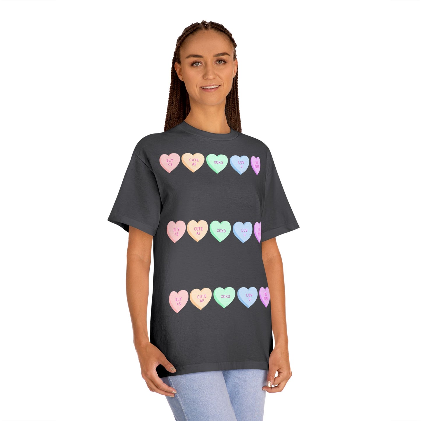 Unisex Classic Tee - Heart and Motivational Design, Casual Wear, Gift for Friends, Summer Outfit, Comfortable T-Shirt