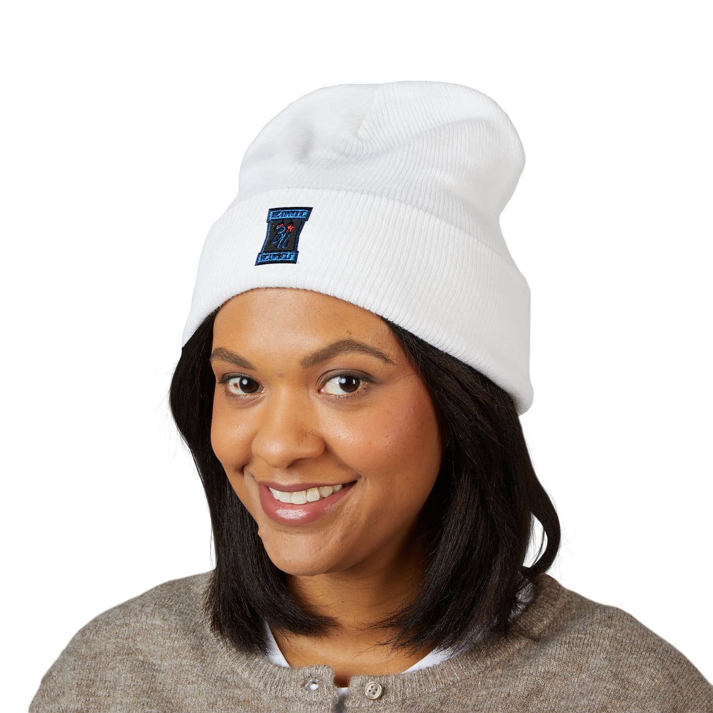 Embroidered 'Choose Joy' Cuffed Beanie — Classic Winter Knit Hat