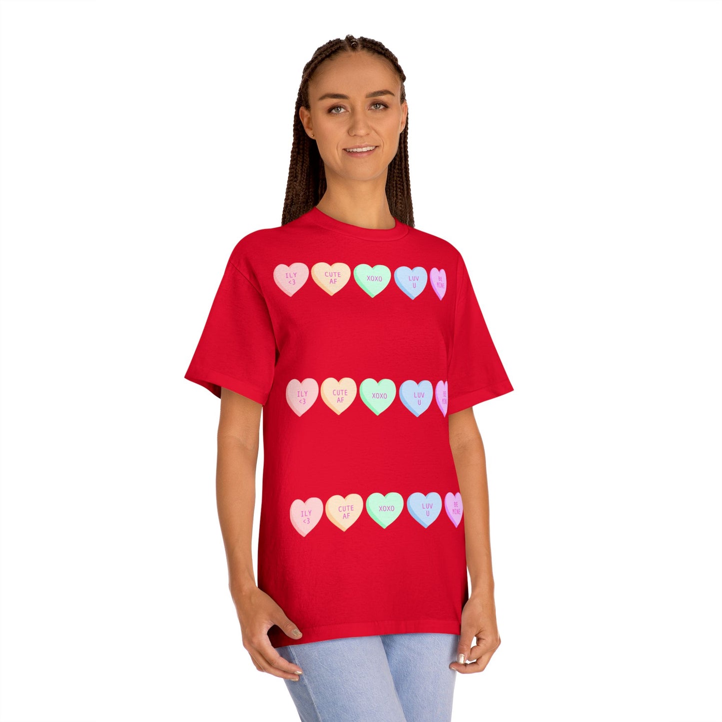 Unisex Classic Tee - Heart and Motivational Design, Casual Wear, Gift for Friends, Summer Outfit, Comfortable T-Shirt