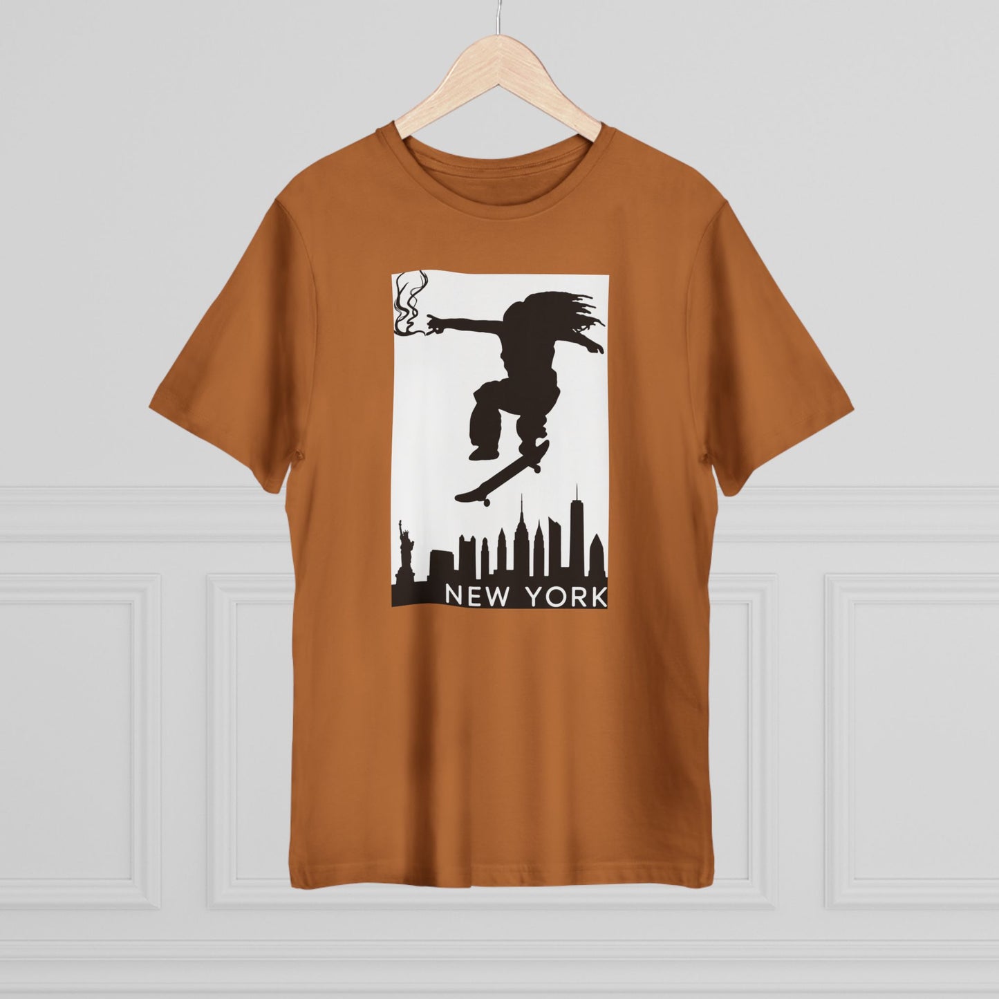 New York City Skater T-shirt, Urban Style Tee, Streetwear Shirt, Skateboarder Apparel, NYC Vibes Fashion