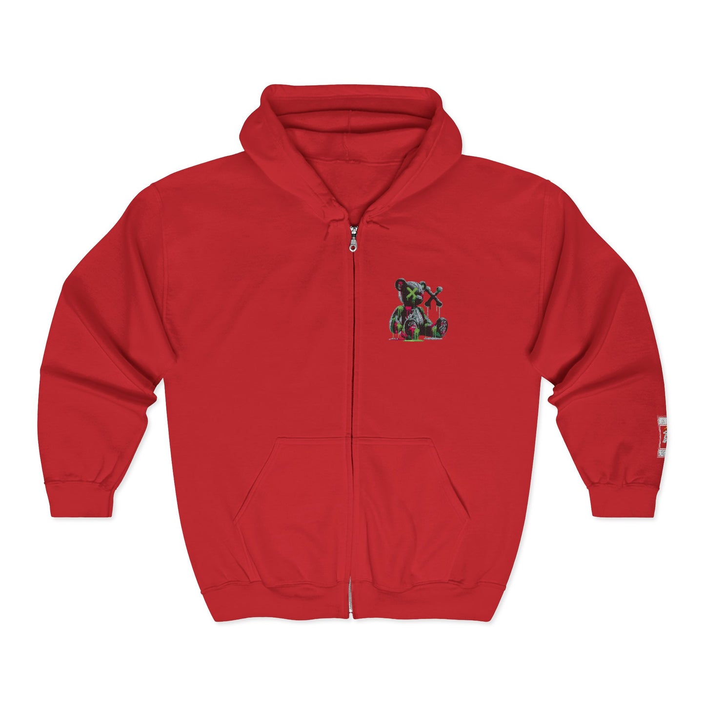 Cool Bear Graphic Unisex Zip Hoodie, Cozy Hoodie for Teens, Casual Wear, Street Style, Perfect Gift for Friends