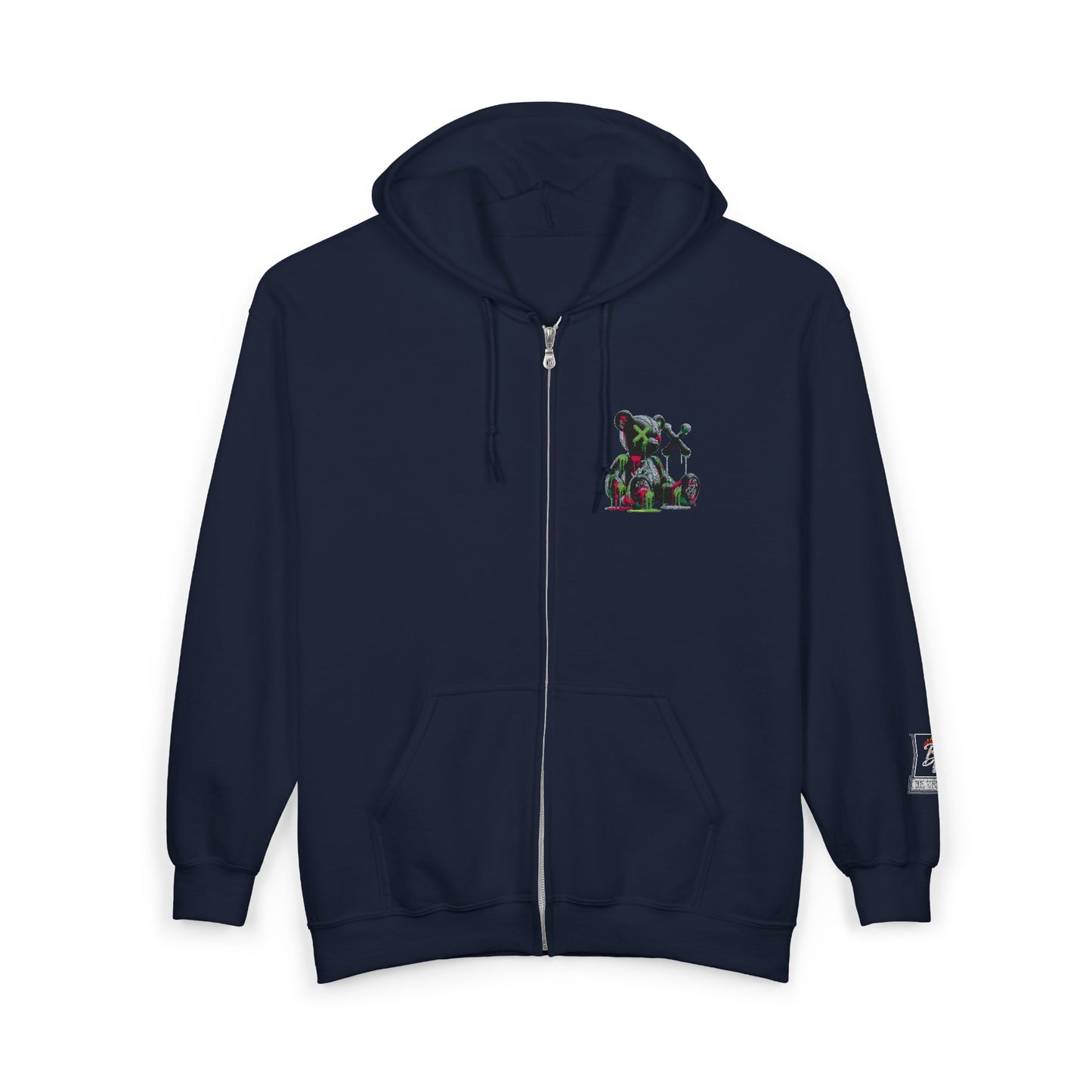 Cool Bear Graphic Unisex Zip Hoodie, Cozy Hoodie for Teens, Casual Wear, Street Style, Perfect Gift for Friends