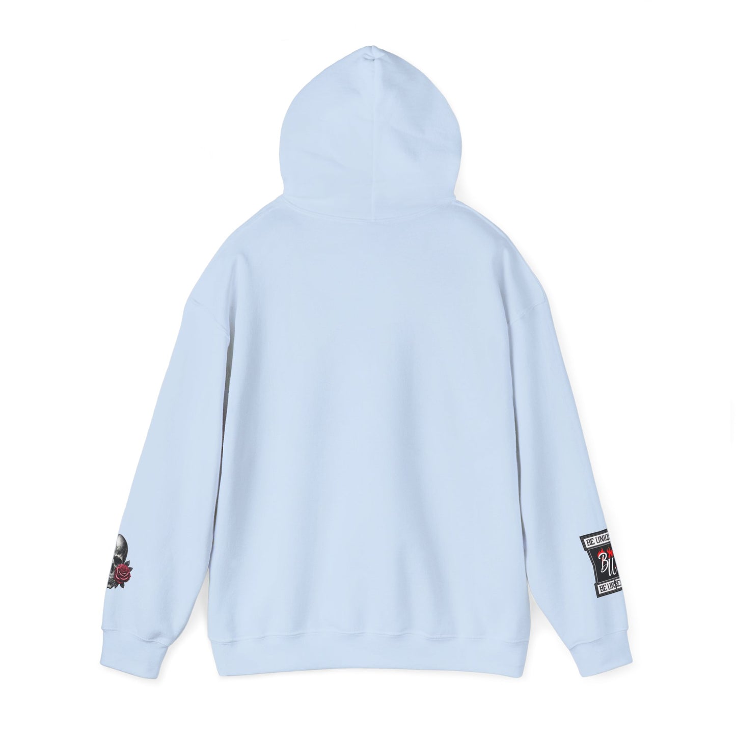 Skull & Rose Hoodie — Vintage Tattoo Sleeve Graphic Hooded Sweatshirt