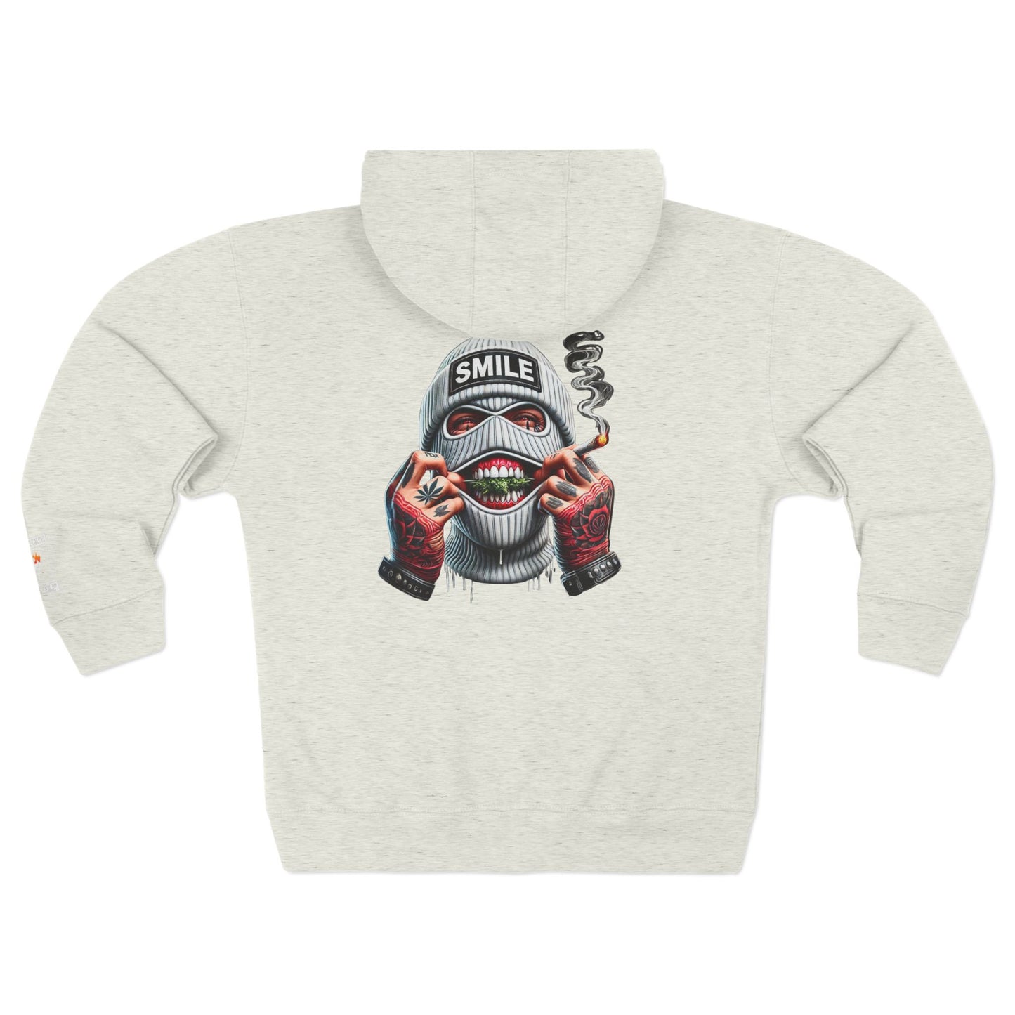 Urban Art Zip Hoodie - Smile Design for Trendsetters