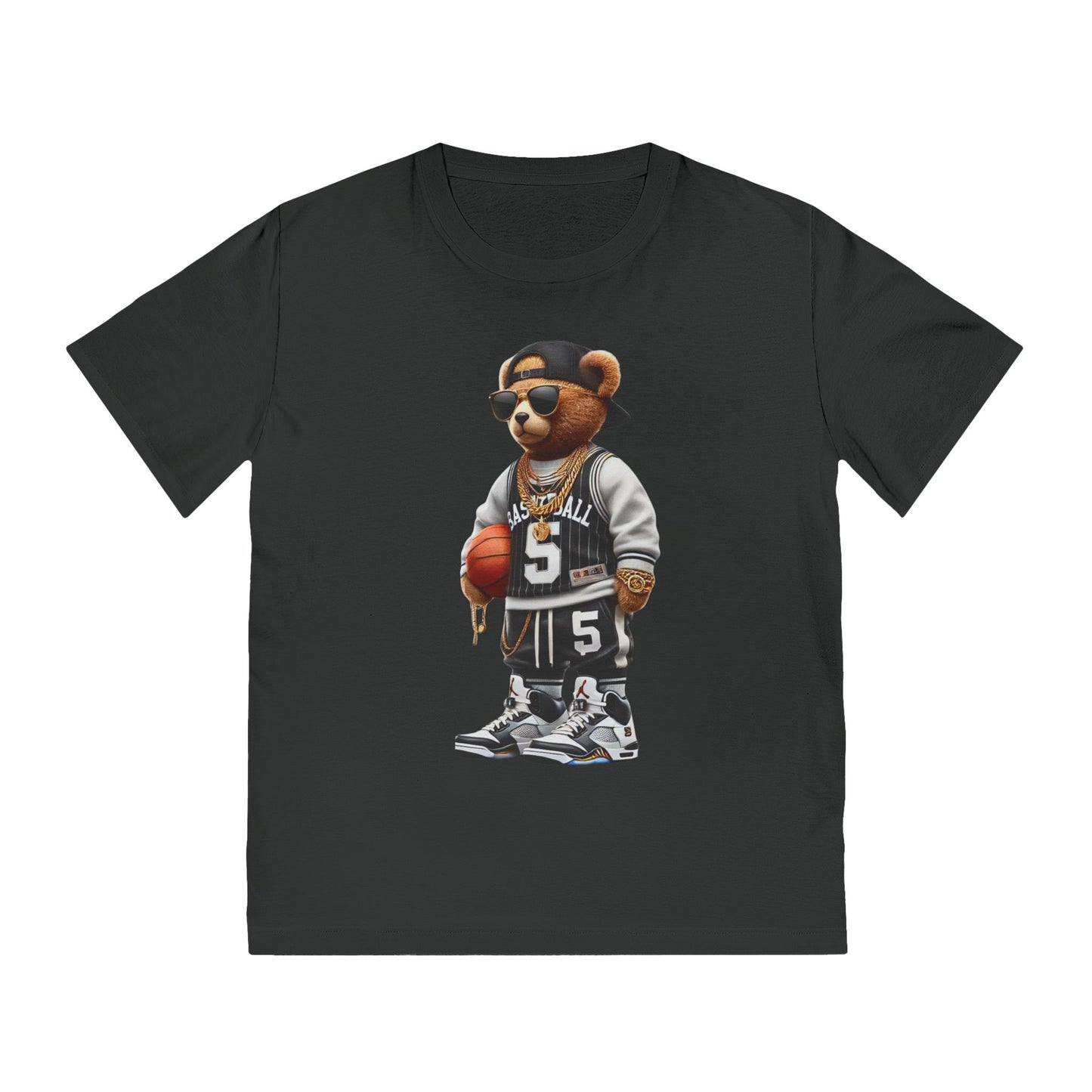 Trendy Unisex Rocker Tee, Casual Streetwear Shirt, Graphic Bear T-Shirt, Music Lover Gift, Cool Outfit for Events