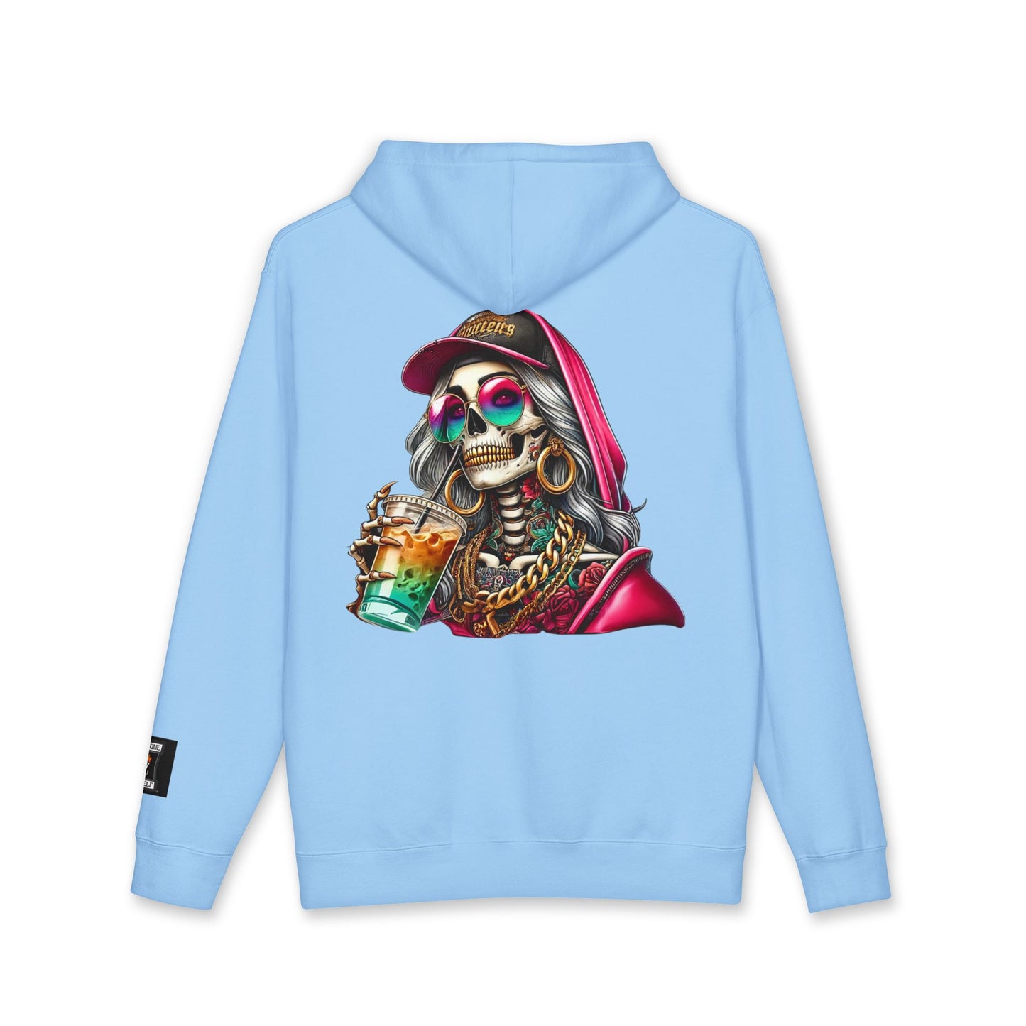 Chic Skull Hoodie - Unisex Heavyweight Sweatshirt, Graphic Hoodie, Trendy Apparel, Unique Gift, Halloween, Everyday Wear
