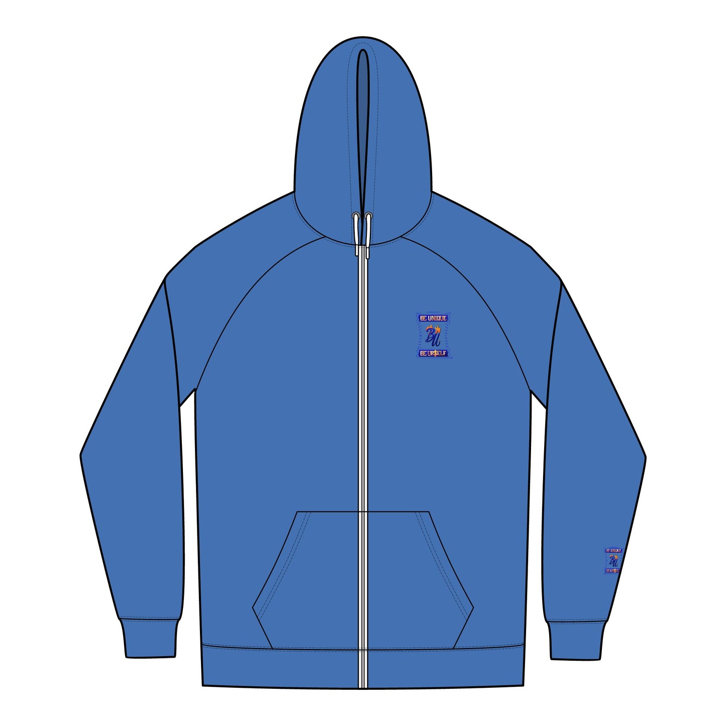 Urban Alien Graphics Full-Zip Hoodie - Streetwear, Casual Jacket, Hip Hop Apparel, Funky Gift for Men, Cool Hoodie
