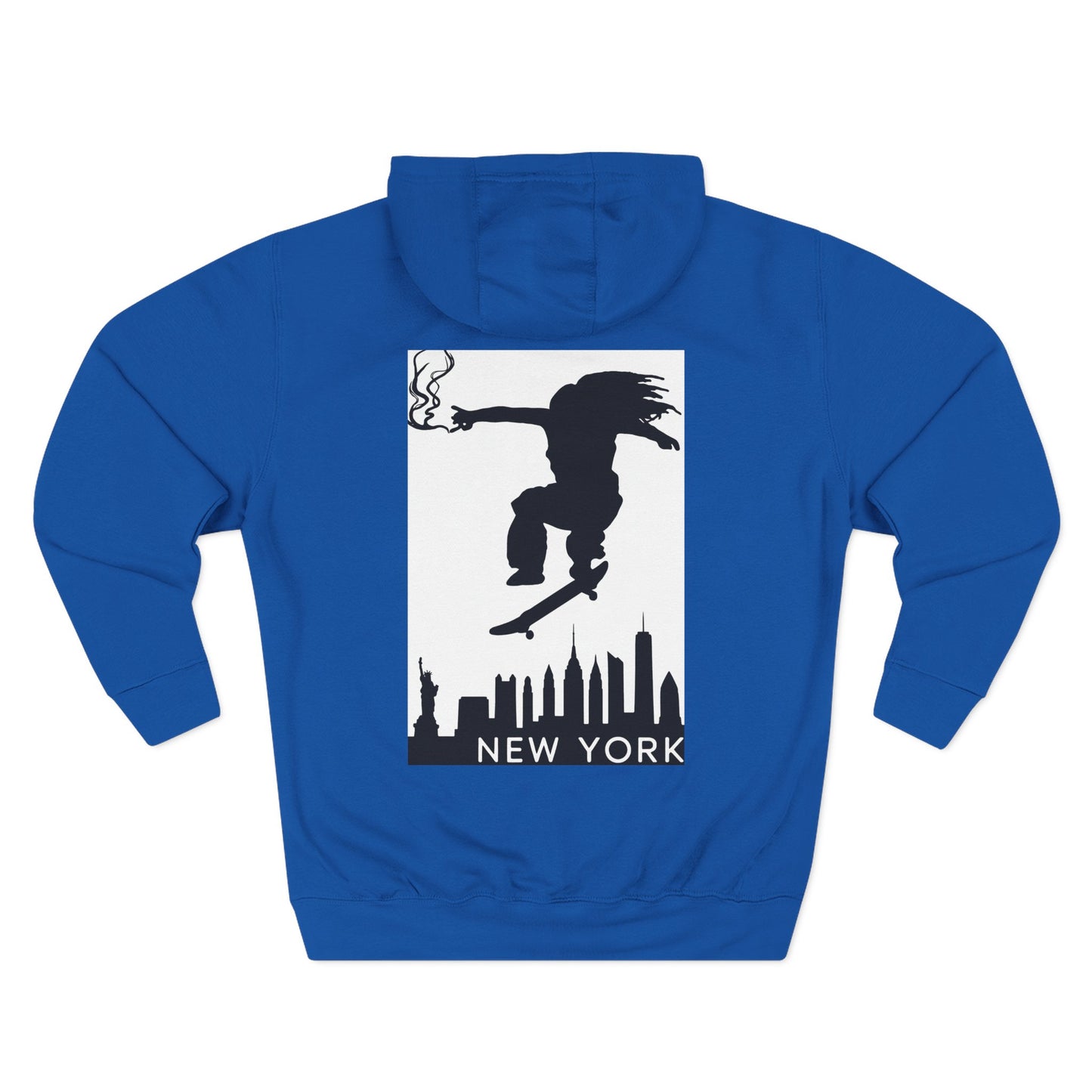 Urban Skate Fleece Hoodie - Streetwear Style, Cozy Pullover, Gift for Skaters, Trendy Fashion, New York Inspired