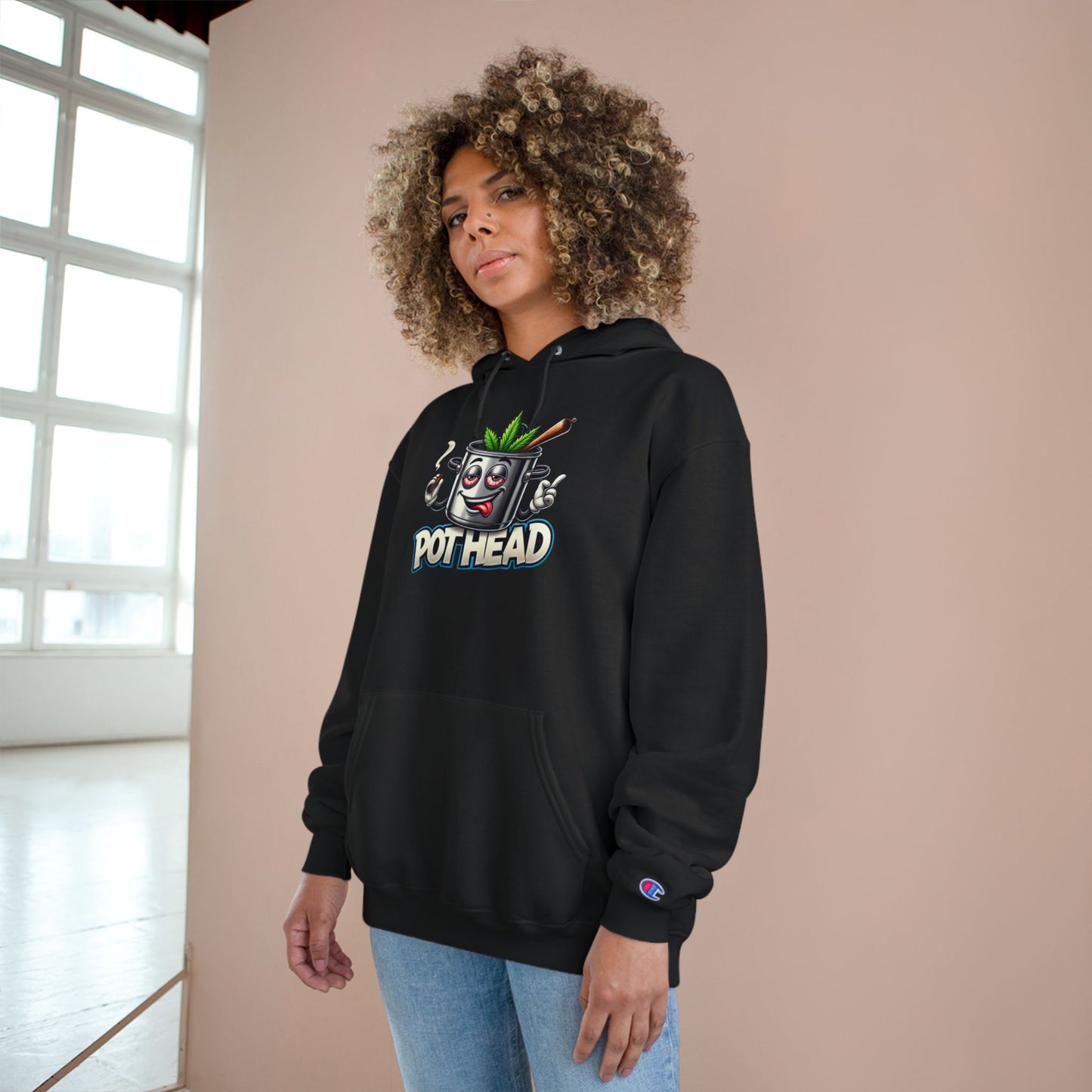Pothead Champion Hoodie - Embrace Uniqueness and Chill Vibes