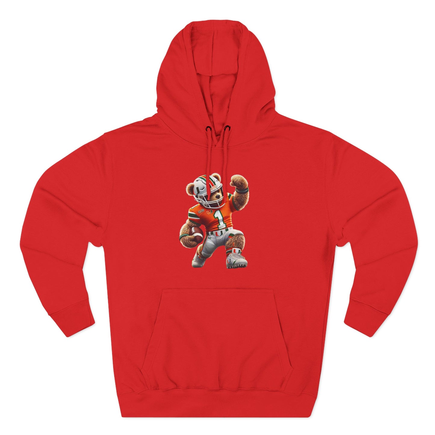 Sporty Three-Panel Fleece Hoodie, Unique Hooded Sweatshirt, Casual Fall Wear, Gift for Sports Fans, Comfortable Activewear