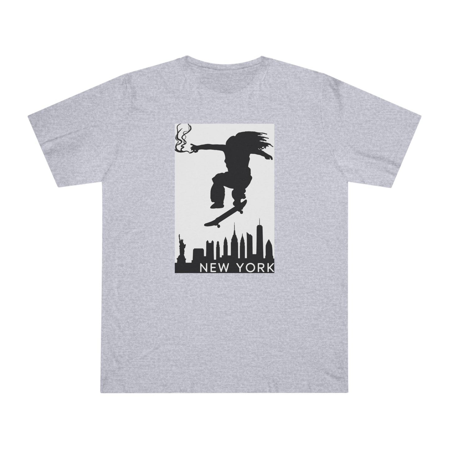 New York City Skater T-shirt, Urban Style Tee, Streetwear Shirt, Skateboarder Apparel, NYC Vibes Fashion