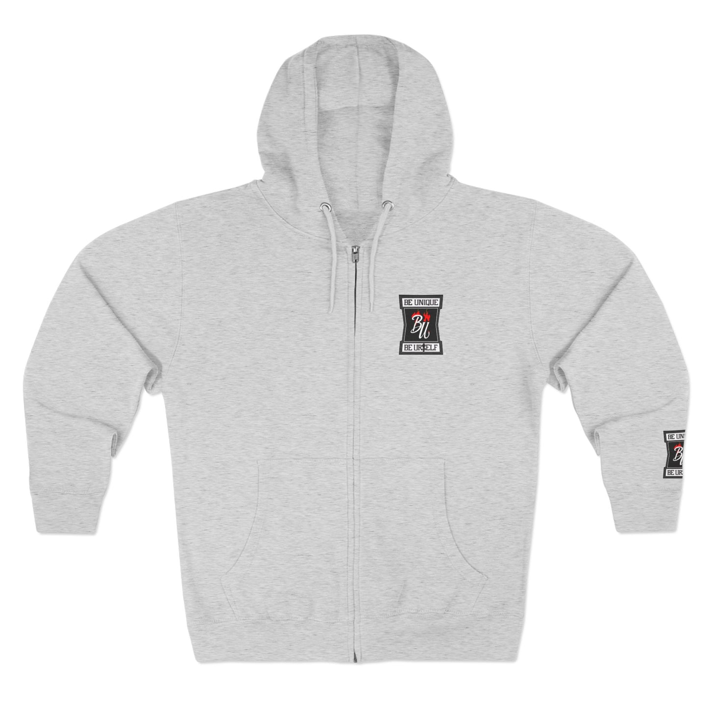Retro Soda Logo Zip Hoodie — 'Hi' Patch Streetwear Zip-Up