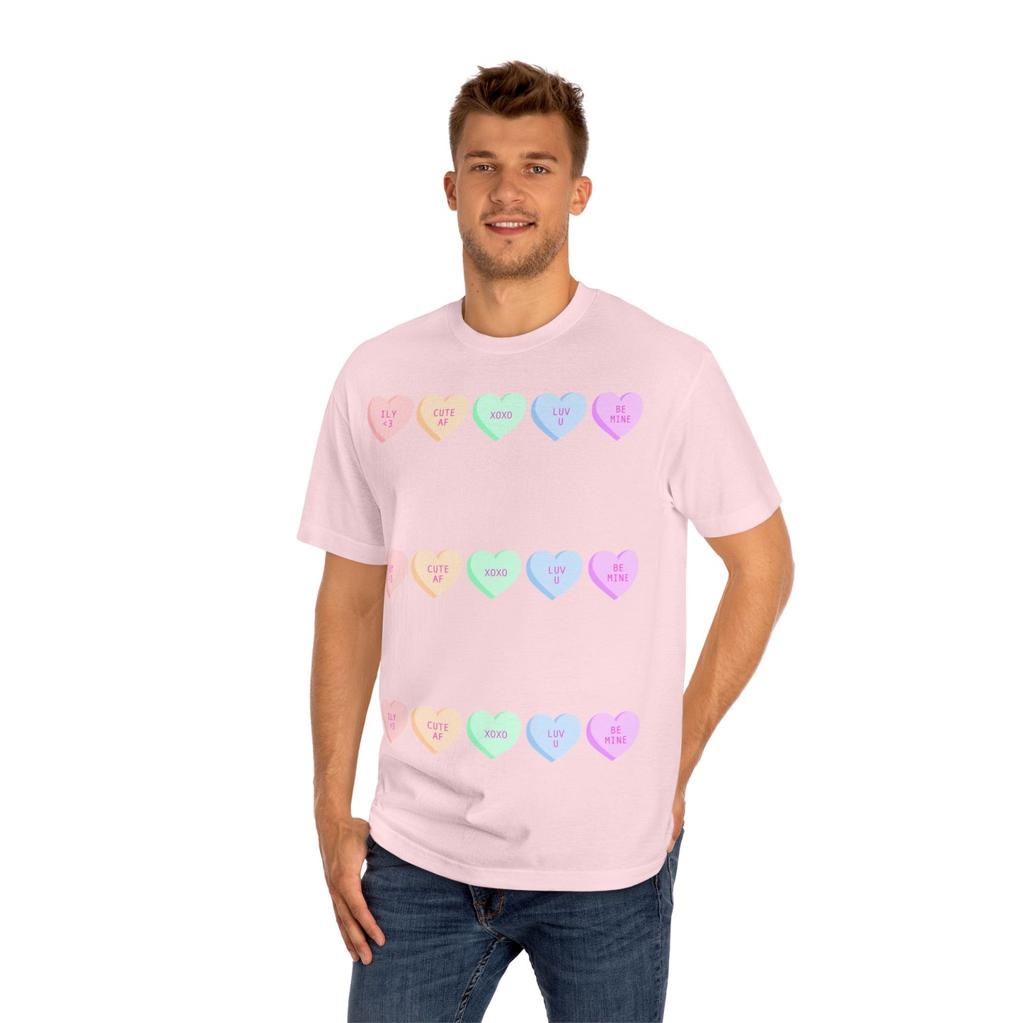 Unisex Classic Tee - Heart and Motivational Design, Casual Wear, Gift for Friends, Summer Outfit, Comfortable T-Shirt