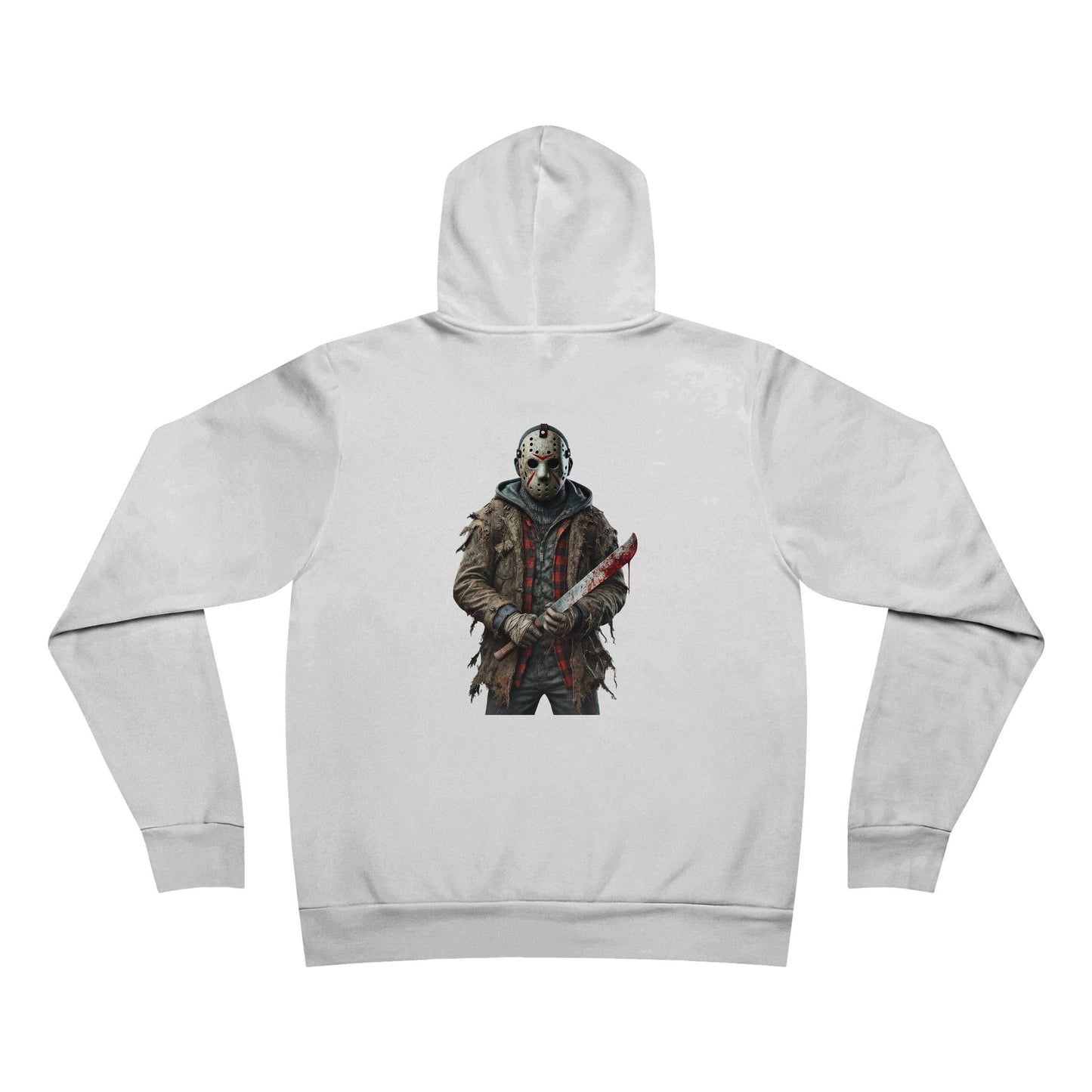 Horror-Themed Hoodie, Unisex Graphic Pullover, Perfect for Halloween, Gamer Gift, Cozy Casual Wear, Movie Merchandise