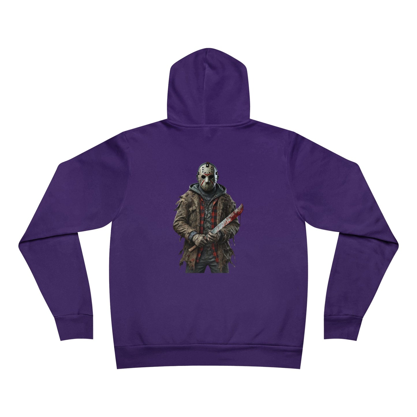 Horror-Themed Hoodie, Unisex Graphic Pullover, Perfect for Halloween, Gamer Gift, Cozy Casual Wear, Movie Merchandise