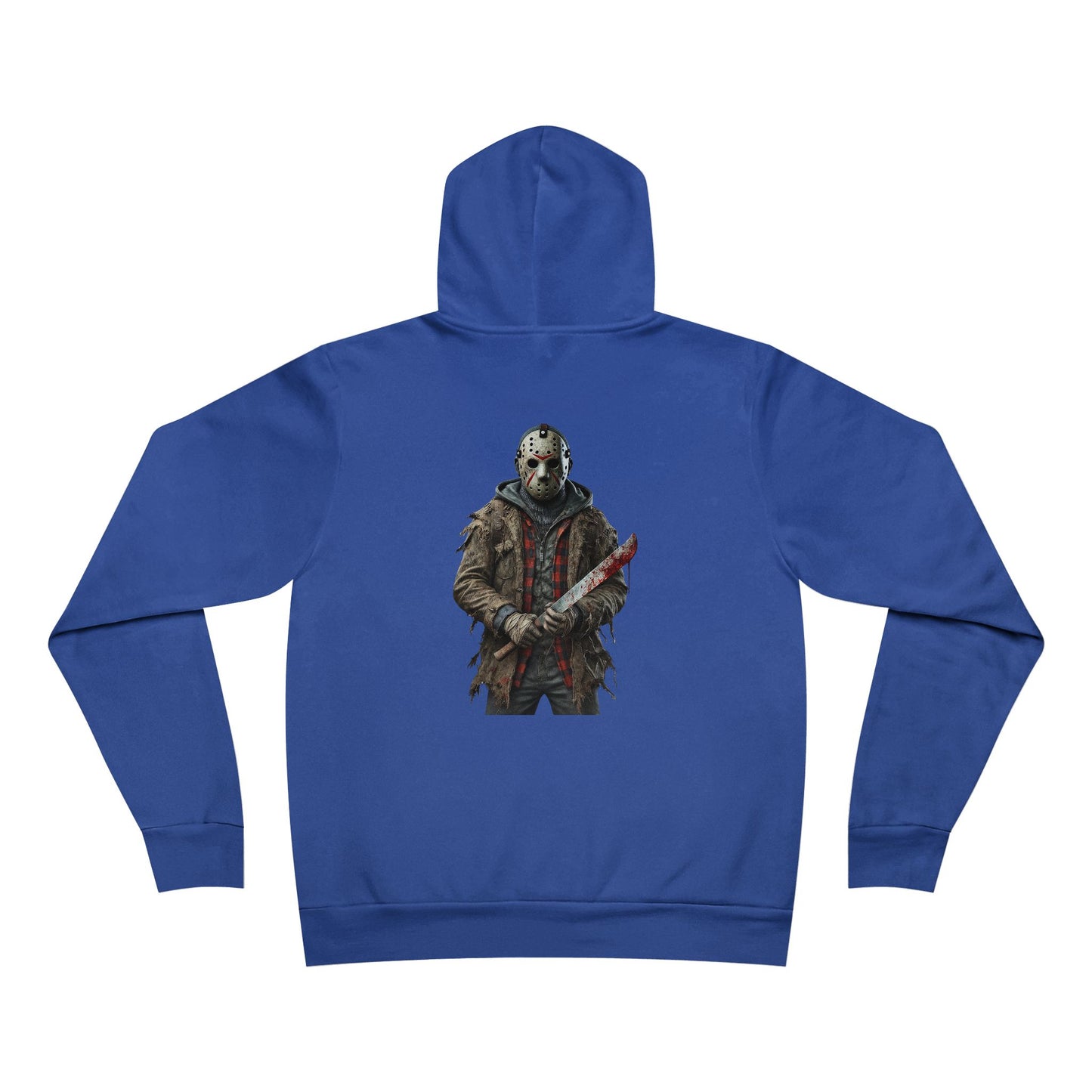 Horror-Themed Hoodie, Unisex Graphic Pullover, Perfect for Halloween, Gamer Gift, Cozy Casual Wear, Movie Merchandise