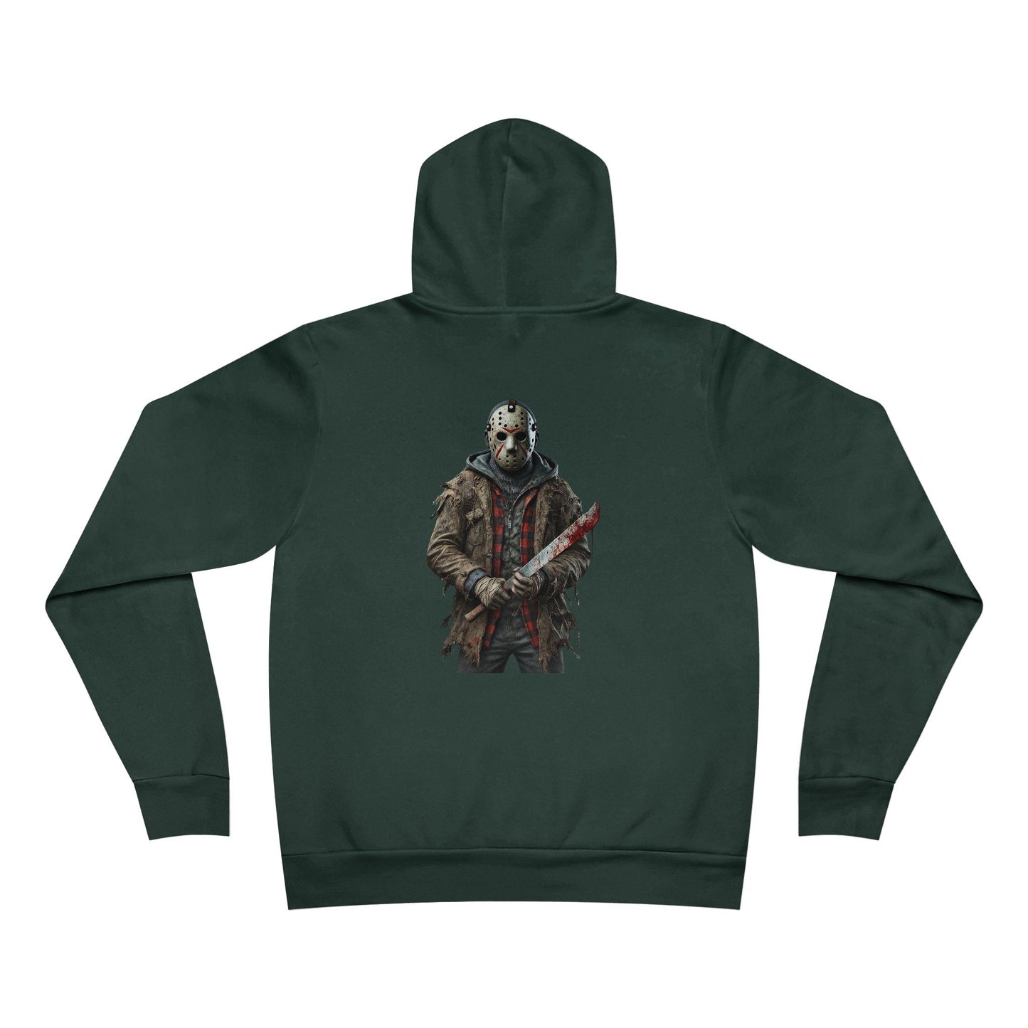 Horror-Themed Hoodie, Unisex Graphic Pullover, Perfect for Halloween, Gamer Gift, Cozy Casual Wear, Movie Merchandise