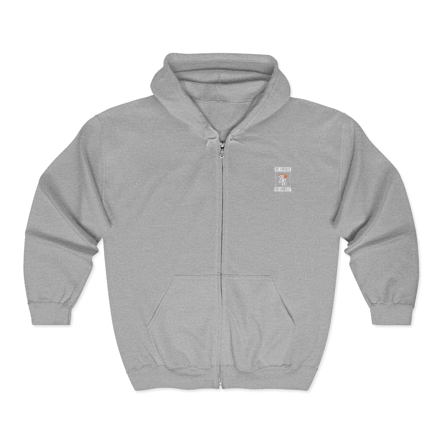 Zip Hoodie — Grizzled Hands Crushing Money Graphic Zip-Up
