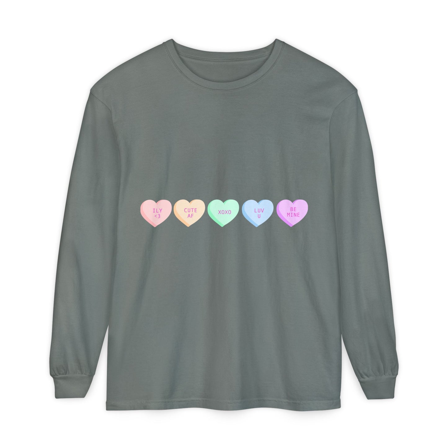 Trendy Long Sleeve Tee with Heart Design and Motivational Back Print, Unisex Gift, Casual Wear, Outfit for All Seasons, Perfect for [...]