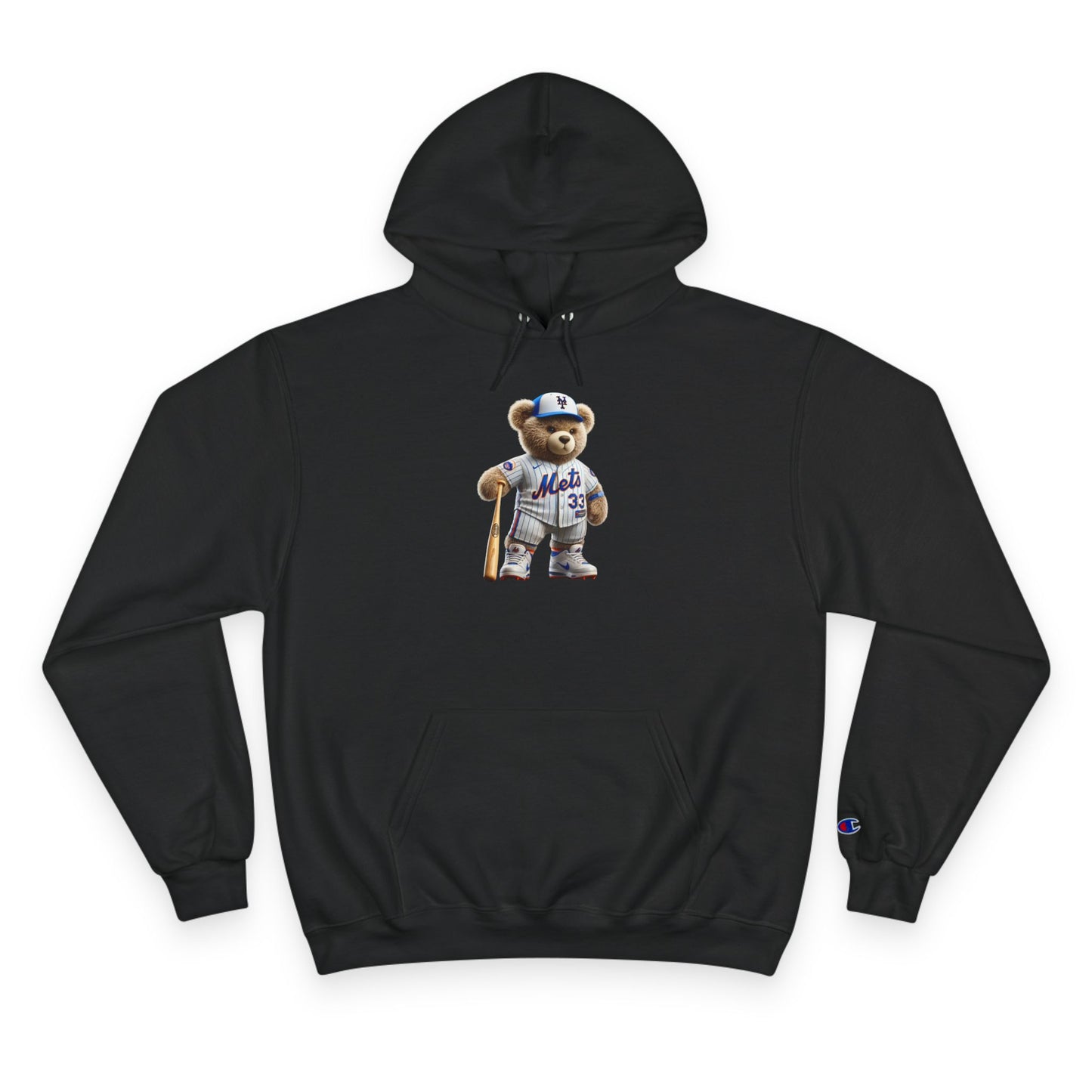 Cute Sports Bear Hoodie, Cozy Sweatshirt, Gift for Sports Fans, Casual Wear, Unisex Champion Hoodie, Birthday Present, Animal Lover Apparel