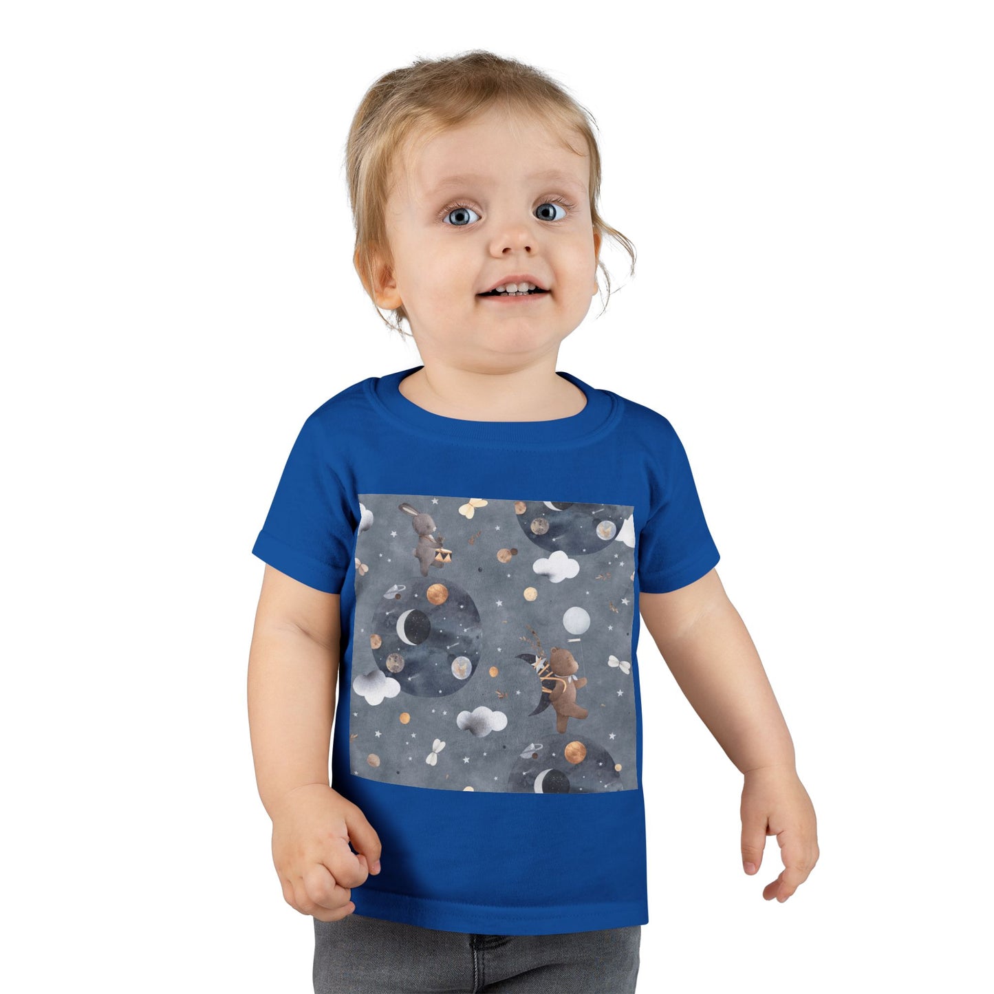 Toddler T-Shirt with Space Design | Perfect for Kids, Unique Gifts, Birthday Outfits, Playtime, Casual Wear