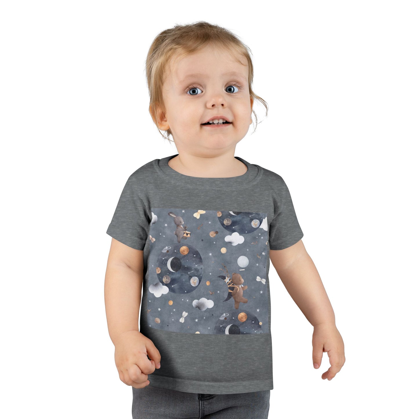 Toddler T-Shirt with Space Design | Perfect for Kids, Unique Gifts, Birthday Outfits, Playtime, Casual Wear