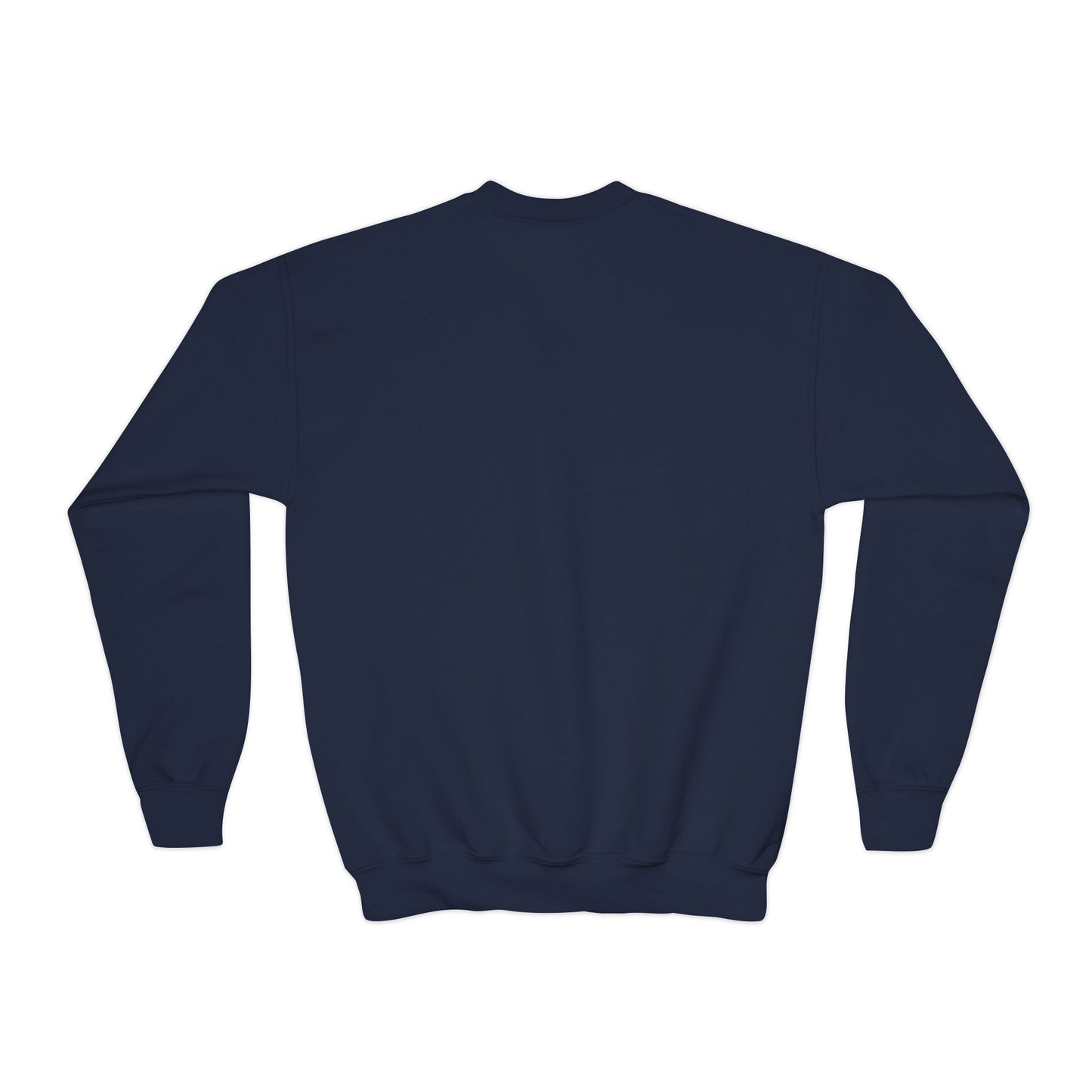 Youth Crewneck Sweatshirt — Holiday Floral Pocket Print