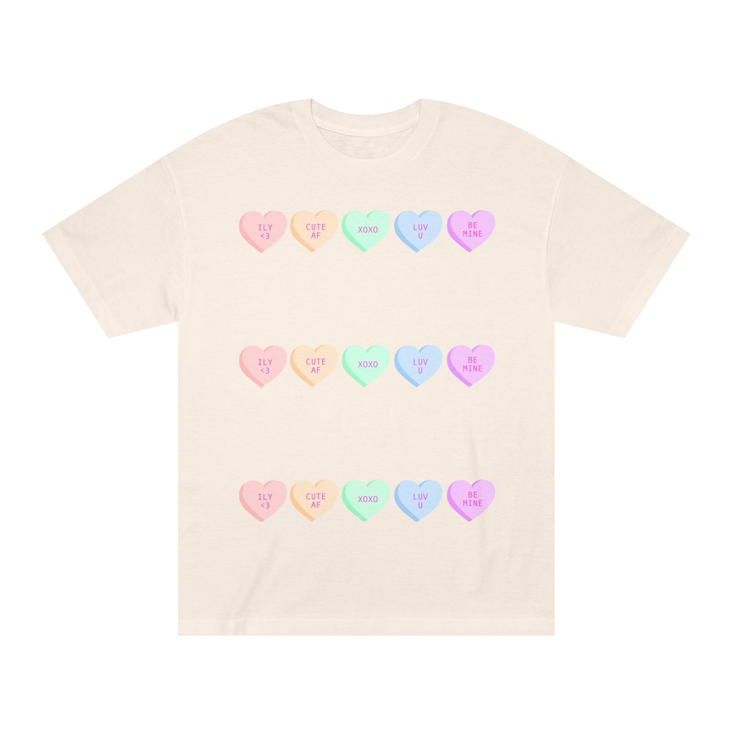 Unisex Classic Tee - Heart and Motivational Design, Casual Wear, Gift for Friends, Summer Outfit, Comfortable T-Shirt