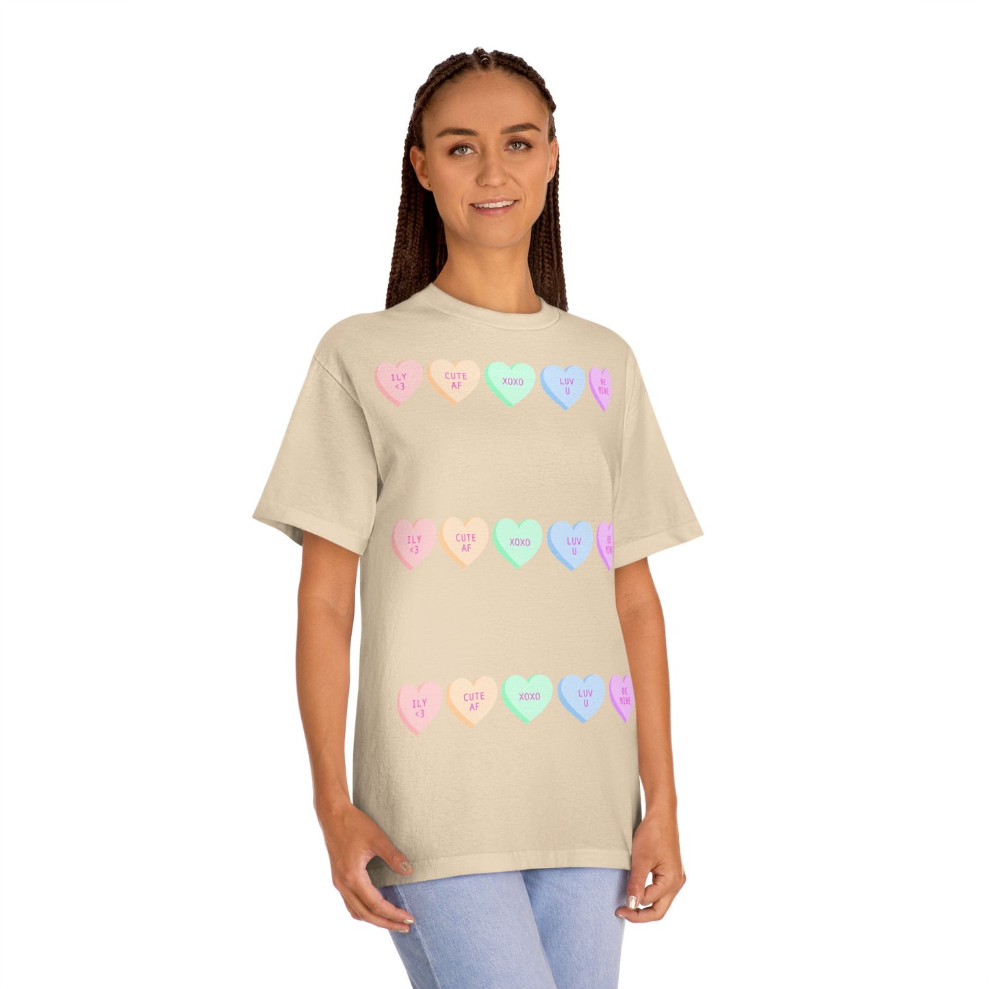 Unisex Classic Tee - Heart and Motivational Design, Casual Wear, Gift for Friends, Summer Outfit, Comfortable T-Shirt