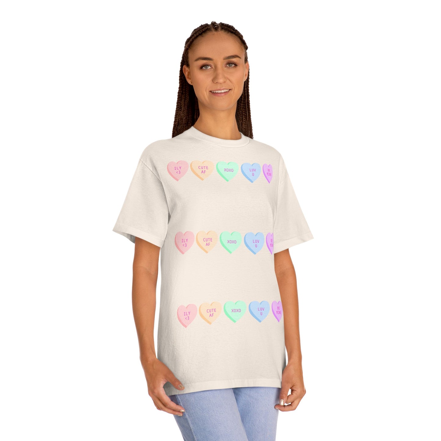 Unisex Classic Tee - Heart and Motivational Design, Casual Wear, Gift for Friends, Summer Outfit, Comfortable T-Shirt