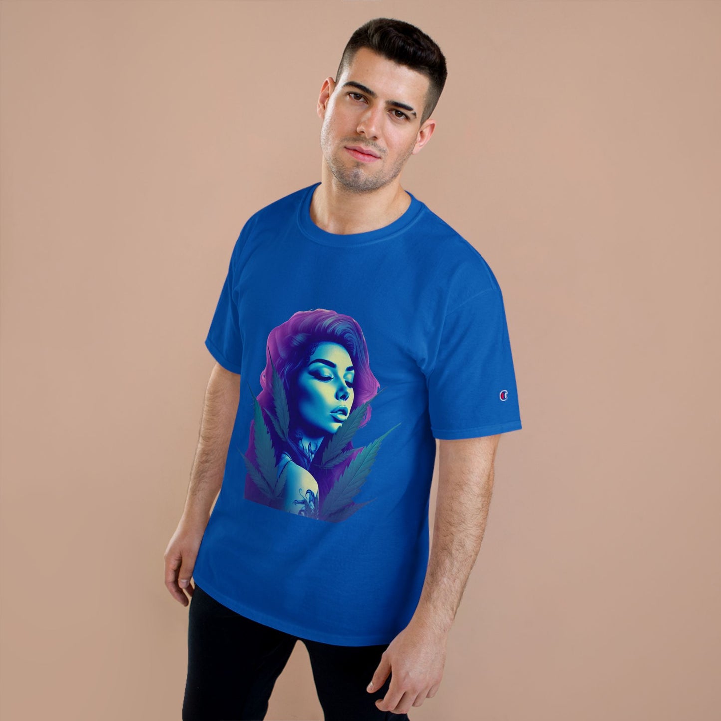 Vintage Champion Graphic Tee for Unique Souls, Trendy T-Shirt, Artistic Casual Wear, Streetwear Style, Gift for Creatives, Everyday Fashion