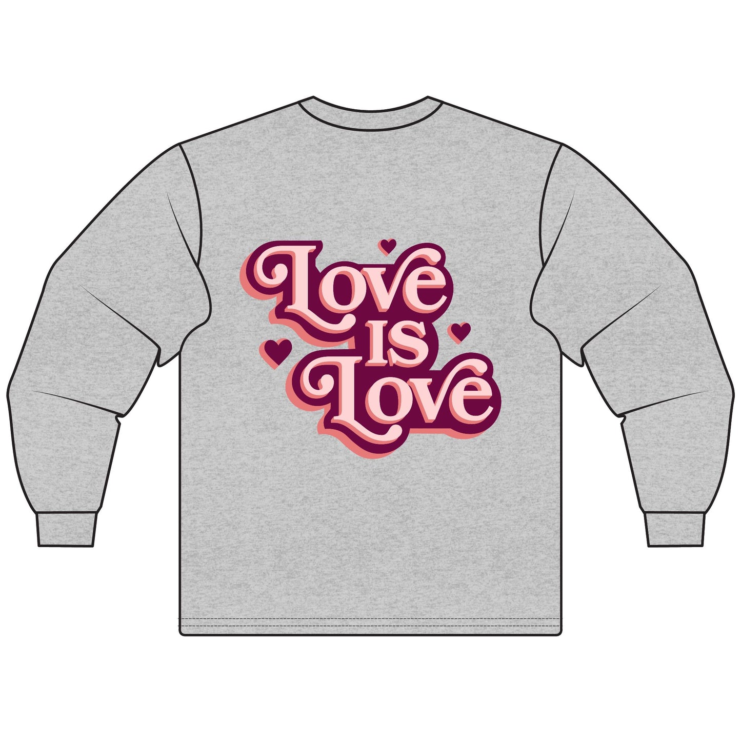 Love is Love Unisex Long Sleeve T-Shirt - Celebrate Equality, LGBTQ+ Pride Apparel, Gift for Friends, Cozy Everyday Wear