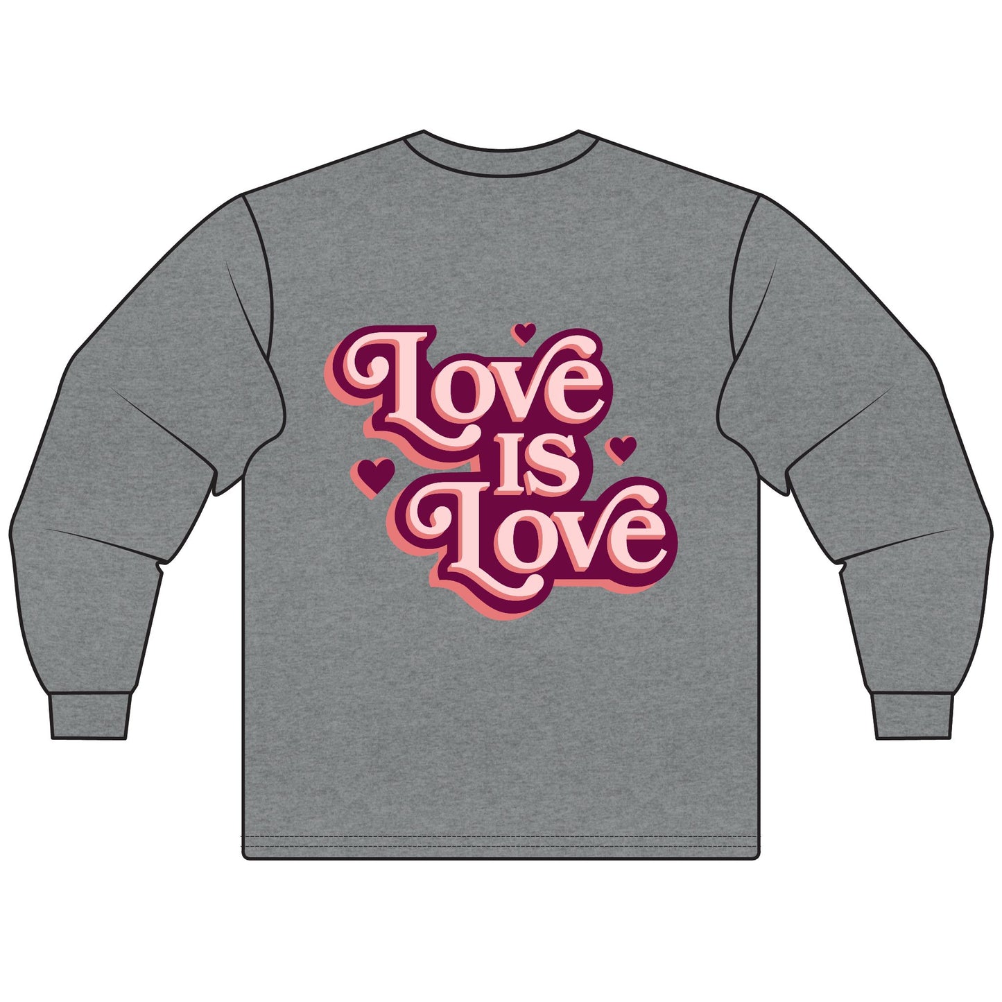 Love is Love Unisex Long Sleeve T-Shirt - Celebrate Equality, LGBTQ+ Pride Apparel, Gift for Friends, Cozy Everyday Wear
