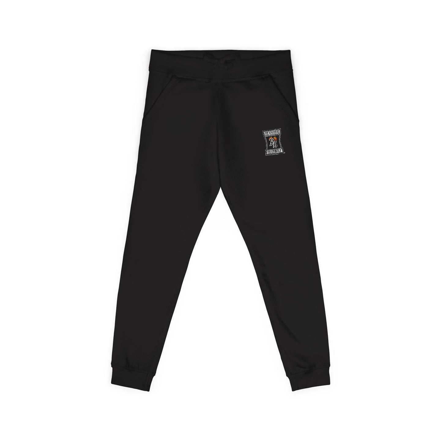 Embroidered Coral Sweatpants – Cozy Fleece Joggers with Script Accent
